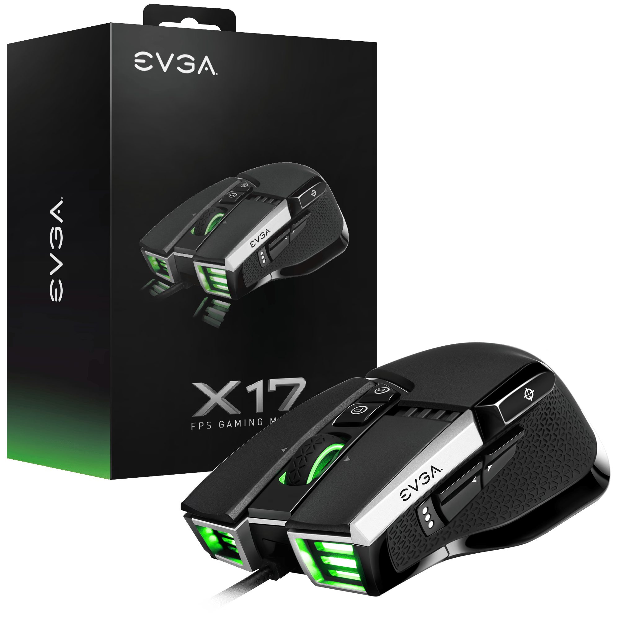 EVGA X17 Gaming Mouse, P/N: 903-W1-17BK-KR