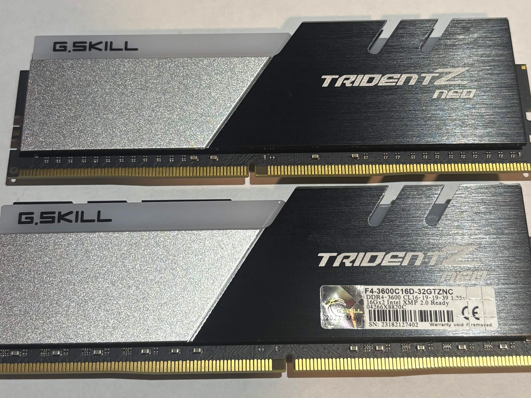 G.SKILL Trident Z Neo 32GB (2x16GB) DDR4 3600MHz CL16 Memory Kit