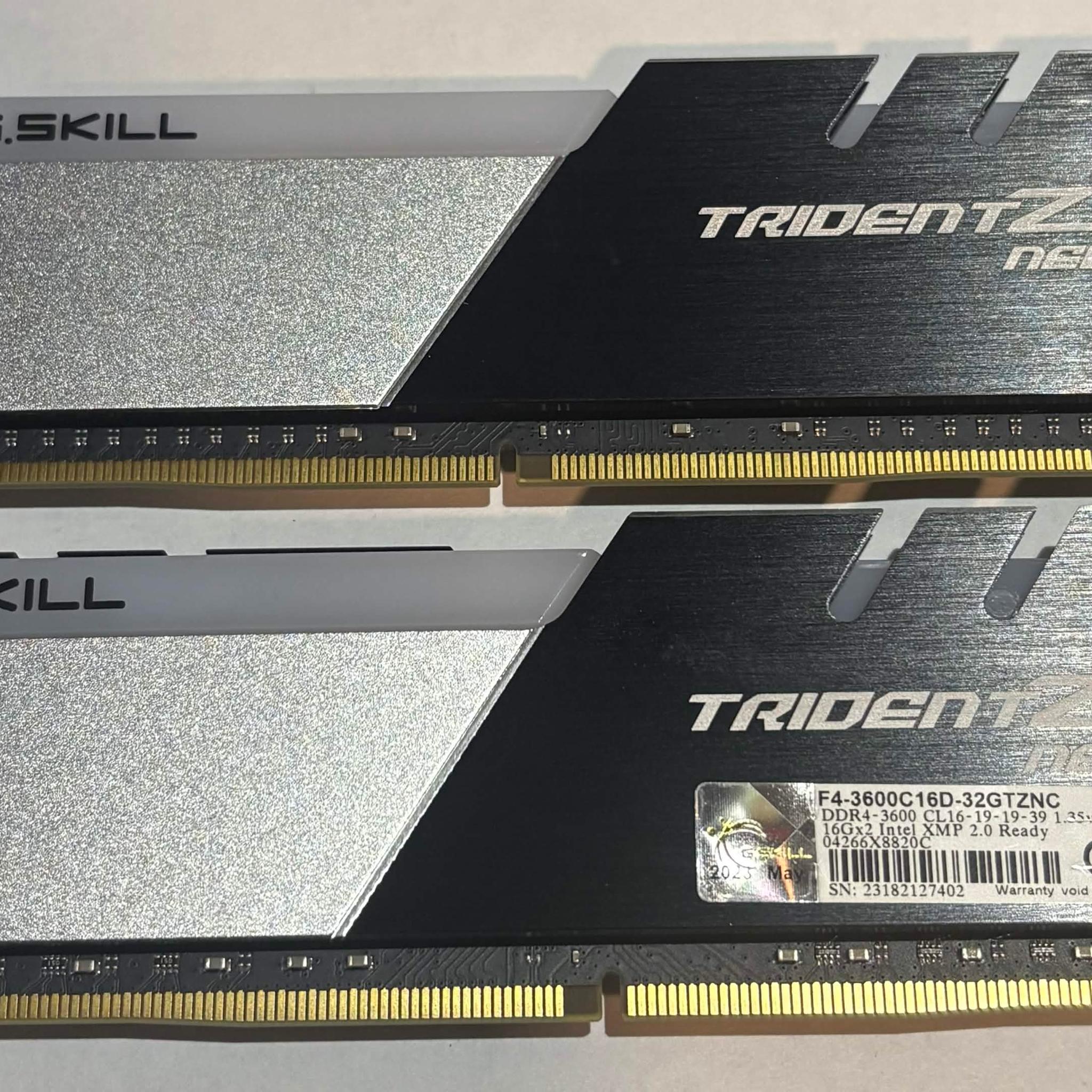 G.SKILL Trident Z Neo 32GB (2x16GB) DDR4 3600MHz CL16 Memory Kit | Ryzen Optimized | Tested Working