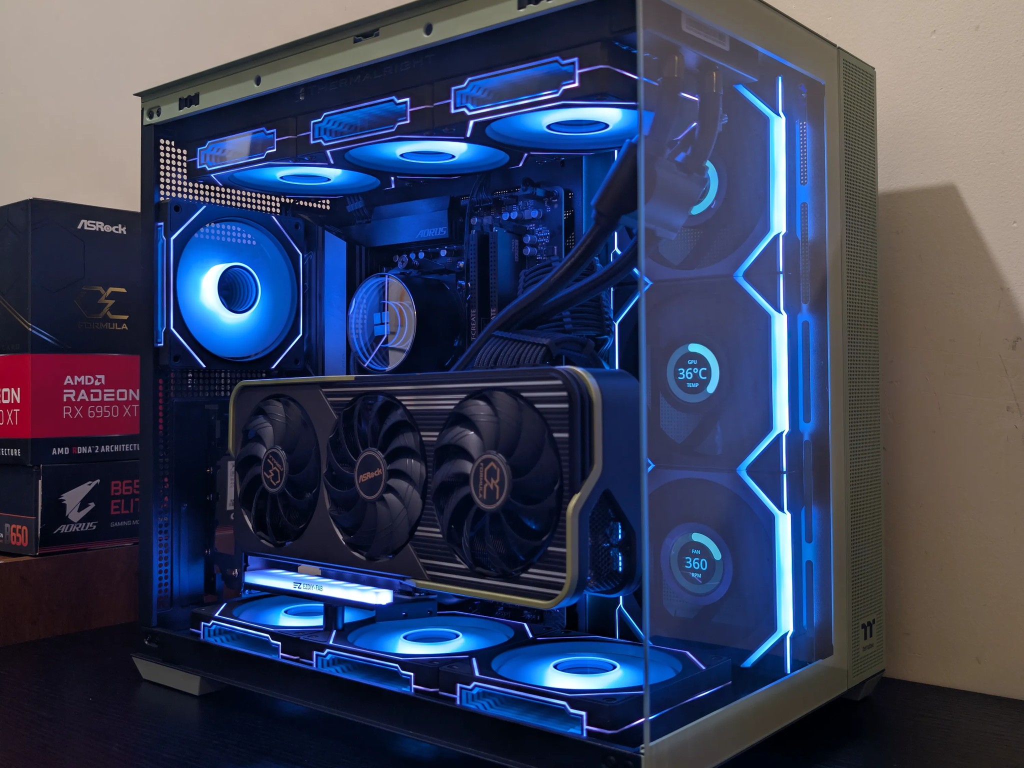 🍵Matcha Green Gaming PC | RX 6950XT | Ryzen 7 7700 | 2TB SSD | 32GB RAM | WiFi 6 & Bluetooth🍵