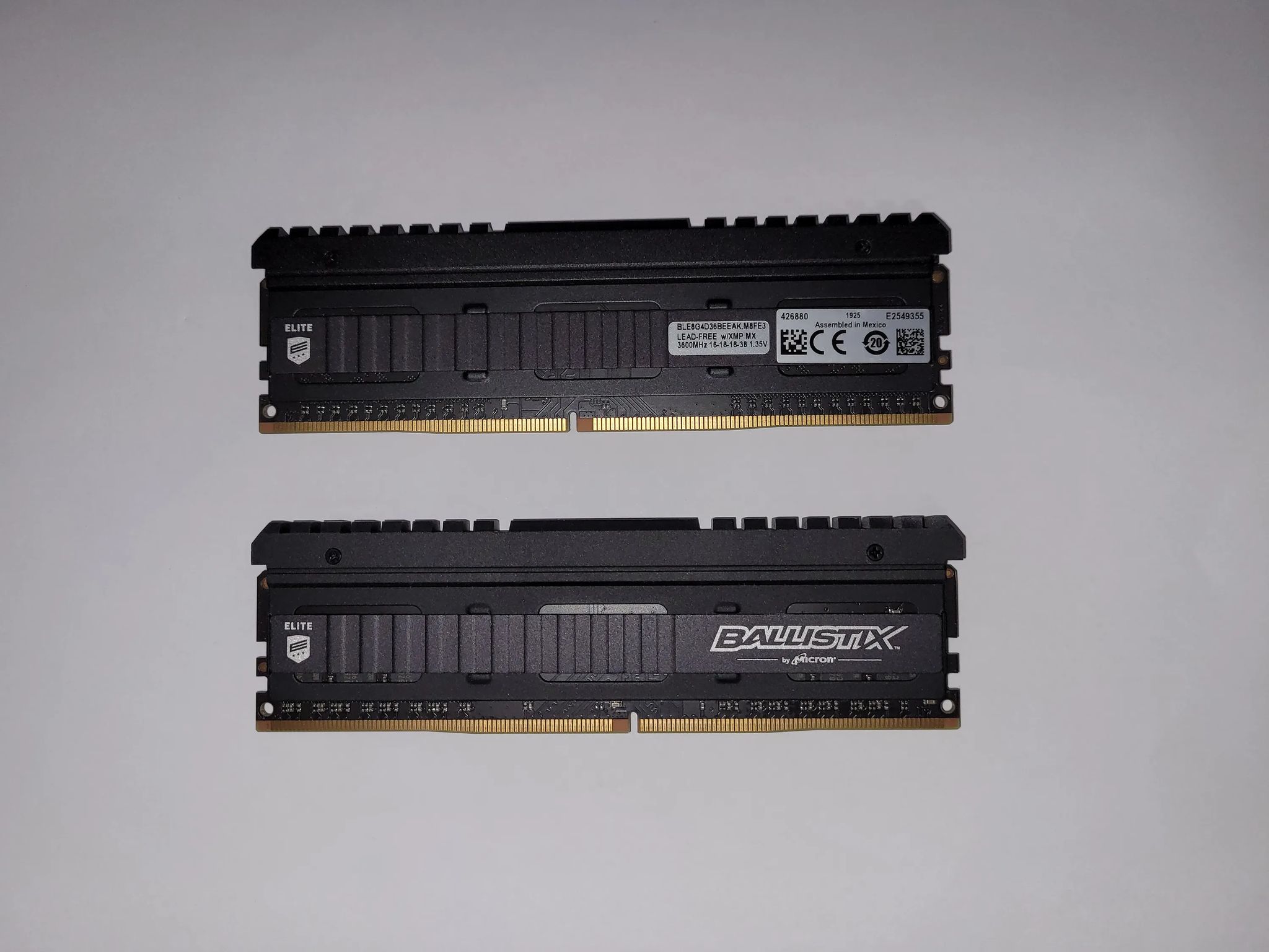 Crucial Ballistix Elite 3600 MHz DDR4 DRAM Memory Kit 16GB (8GBx2) CL16 BLE2K8G4D36BEEAK