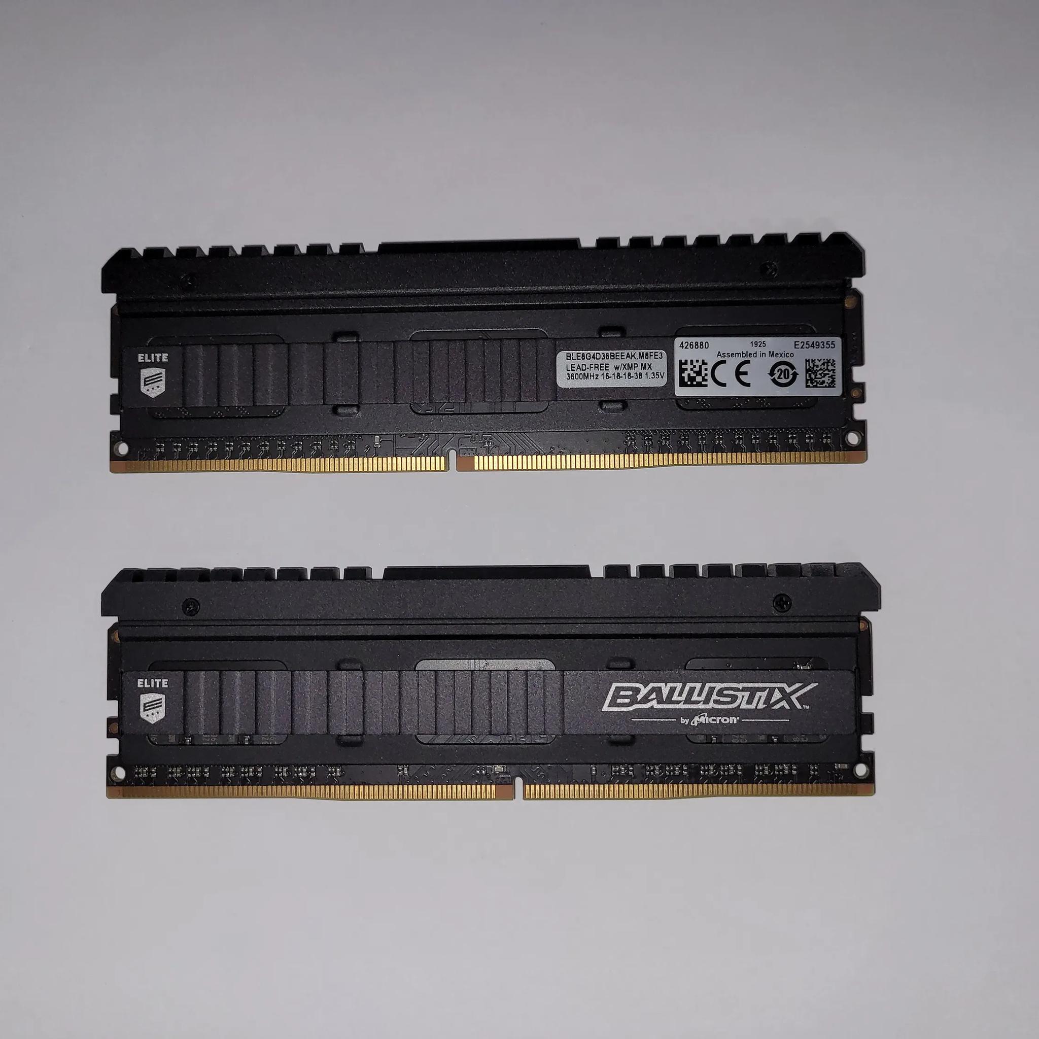 Crucial Ballistix Elite 3600 MHz DDR4 DRAM Memory Kit 16GB (8GBx2) CL16 BLE2K8G4D36BEEAK