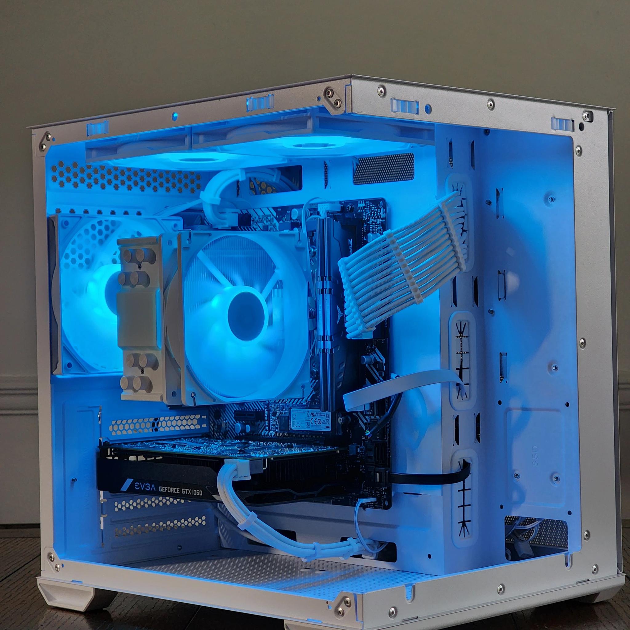 White Gaming PC | Ryzen 5 | GTX 1060 6GB | 16GB | 1TB | 450W | ARGB | WI-FI + BT