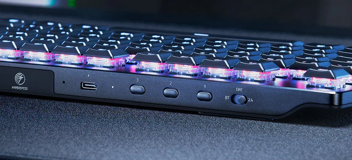 Razer DeathStalker V2 Pro Gaming Keyboard Low-Profile Optical HyperSpeed Wireless & Bluetooth