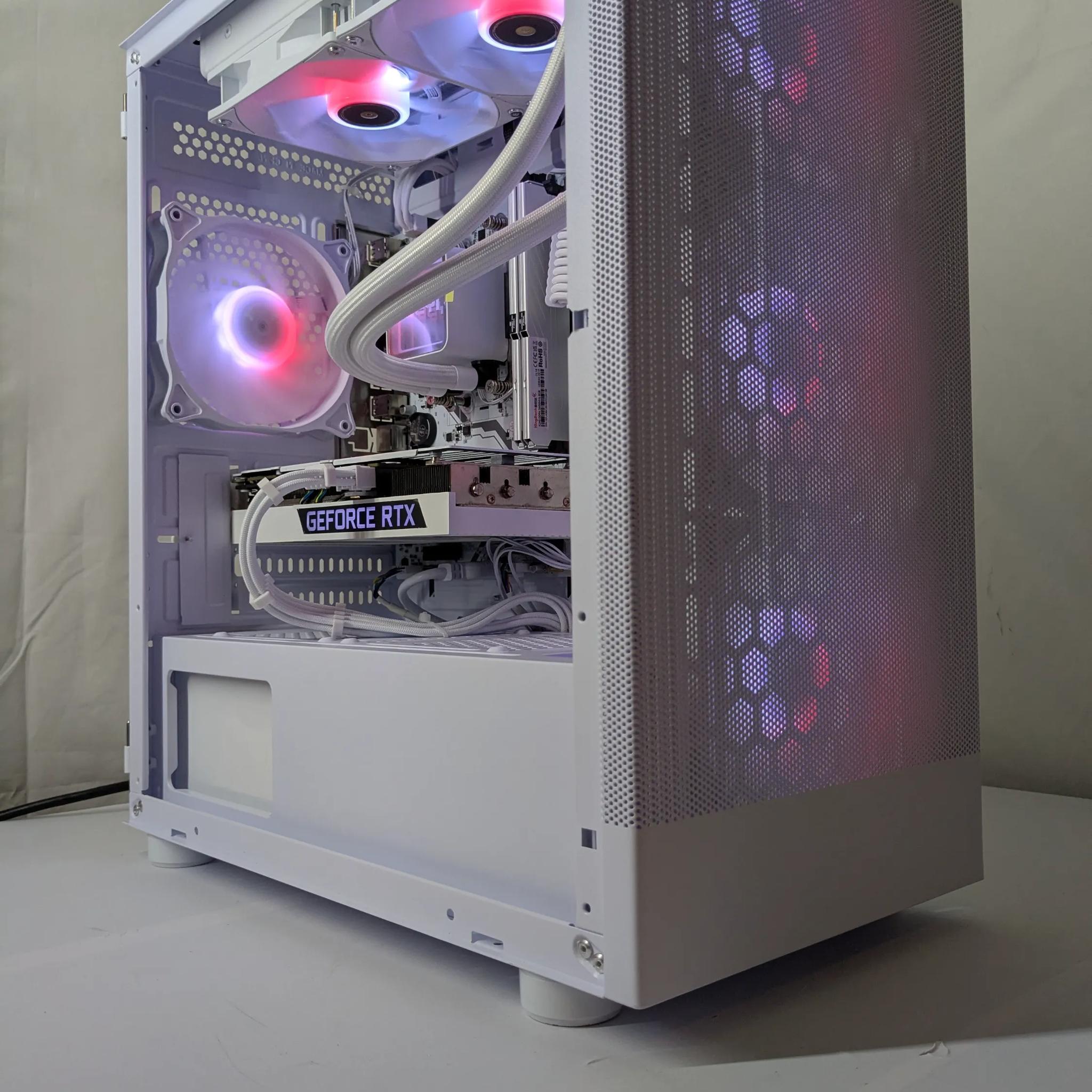 🔥 Whiteout Gaming Beast – RTX 3060Ti | 16GB DDR4 | 240mm AIO 🔥