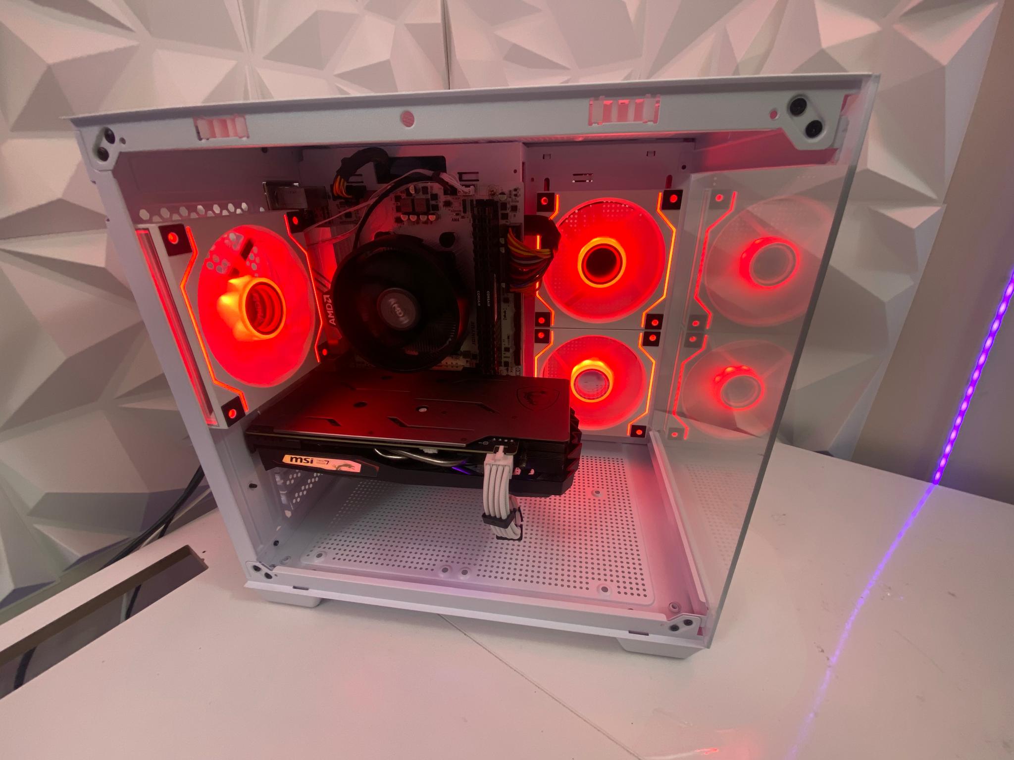 🎅🎅 White Elite Build – Ryzen 5 2600 + GTX 1660 Ti 6GB | 1080p High FPS Ready