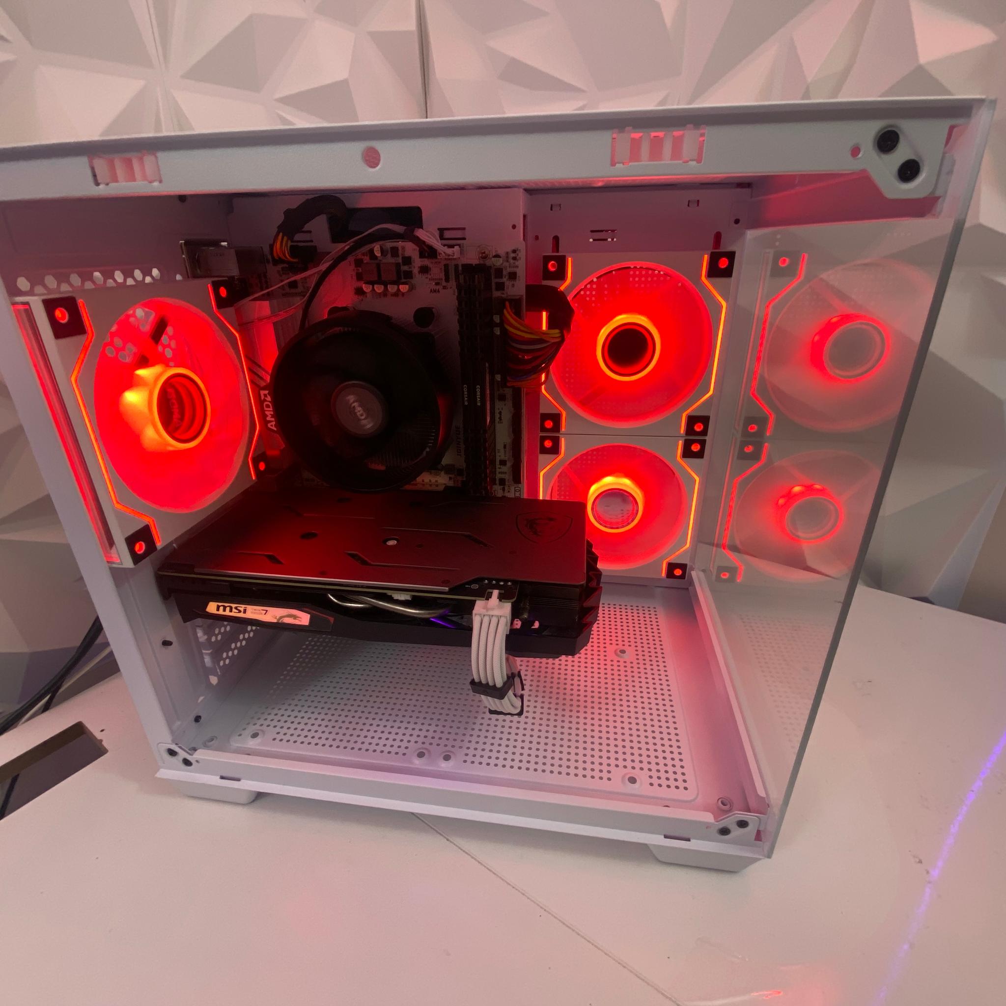 🎅🎅 White Elite Build – Ryzen 5 2600 + GTX 1660 Ti 6GB | 1080p High FPS Ready