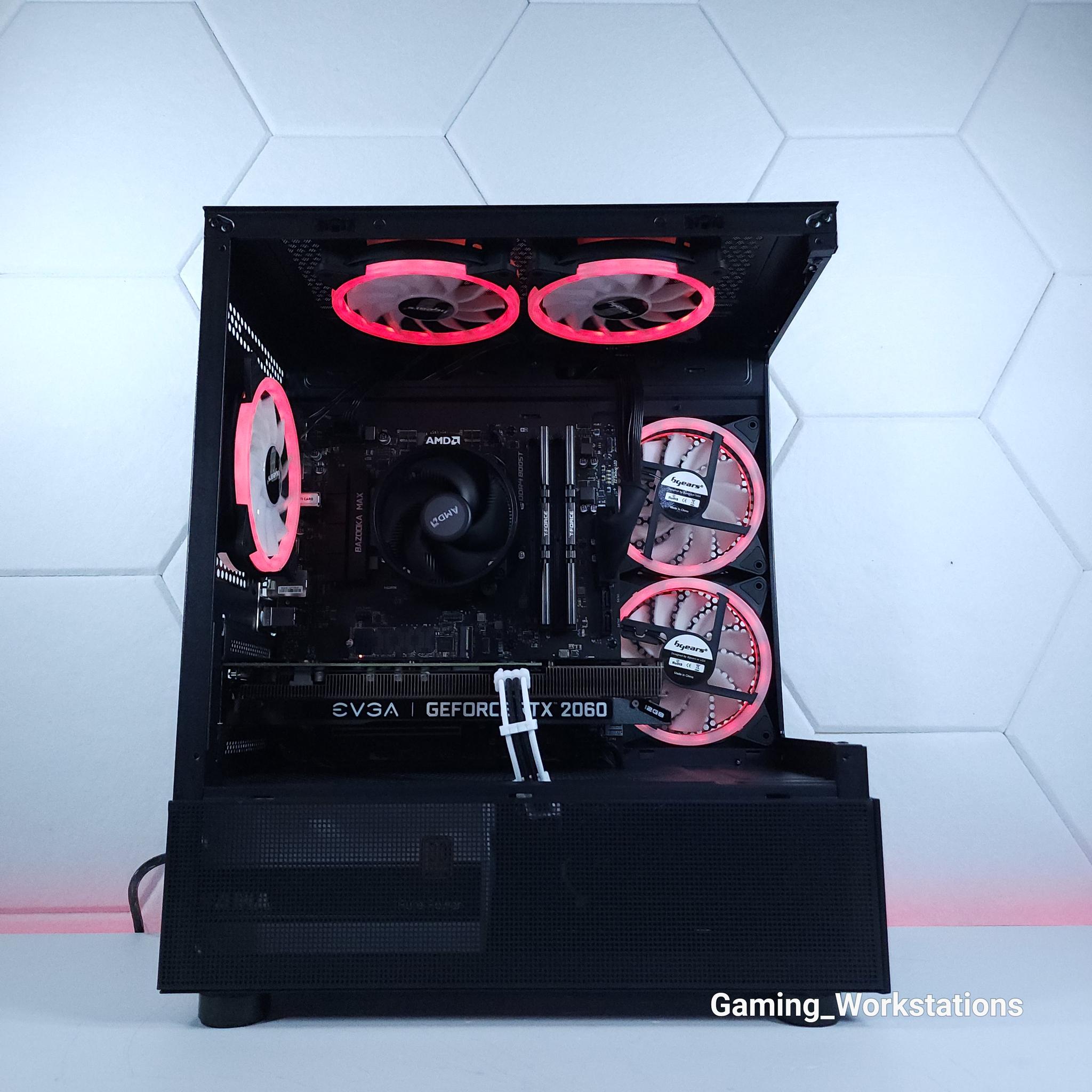 ❤️RTX 2060 12G || Ryzen 5 5500 || 16GB 3200MHz || 1TB M.2 SSD || 1080p Gaming Computer
