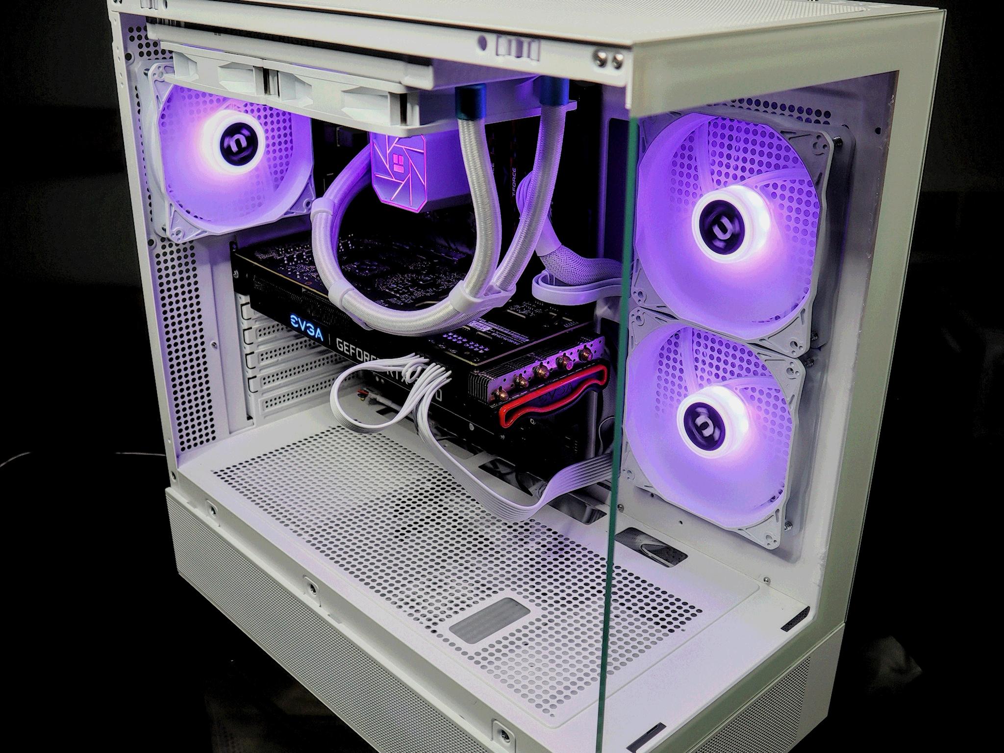 GeForce RTX 3070 White Custom Gaming PC - Ryzen 5 5500