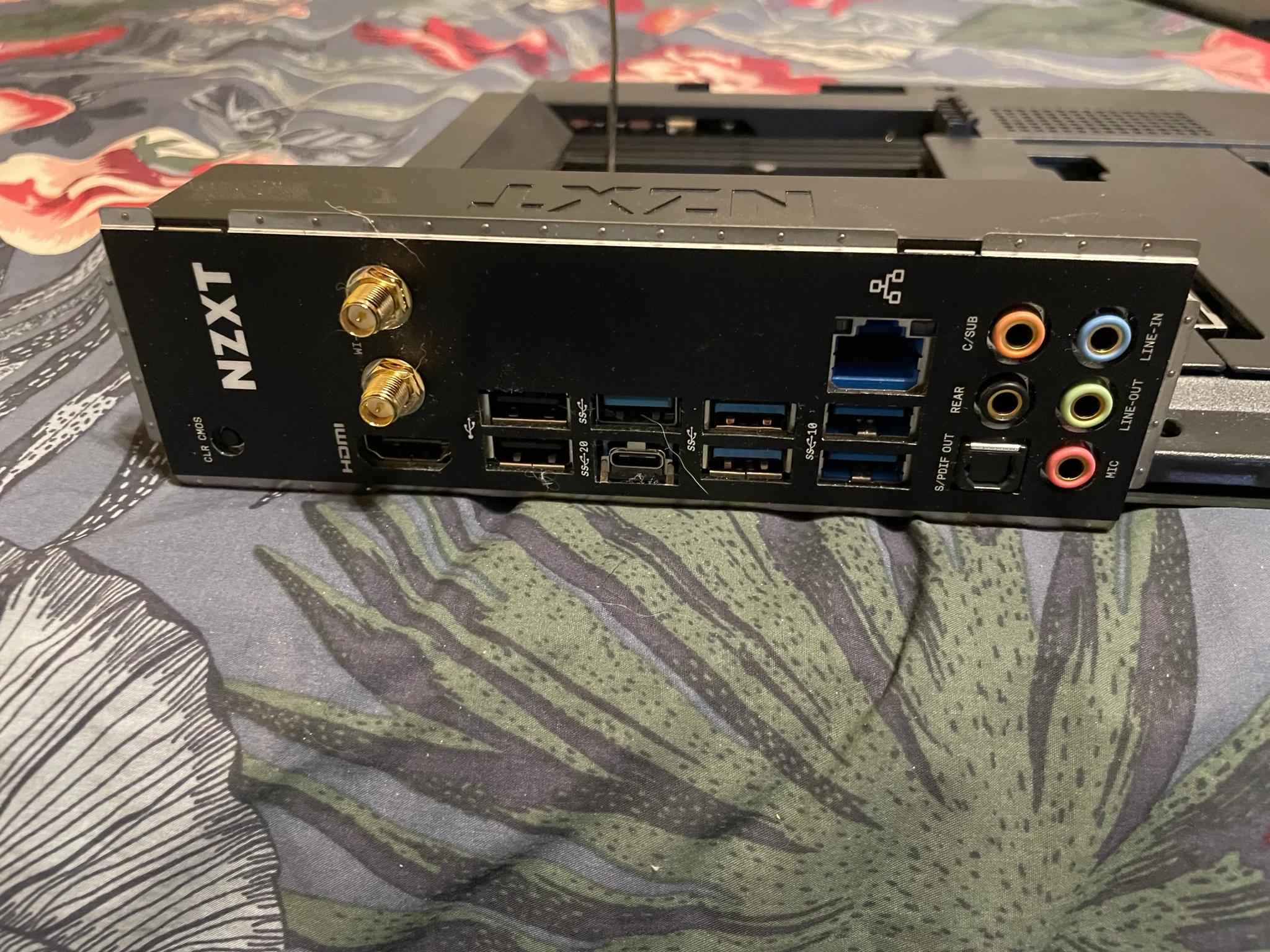 NZXT N7 Z790 Intel Motherboard Black (top PCLe tab is broken off)
