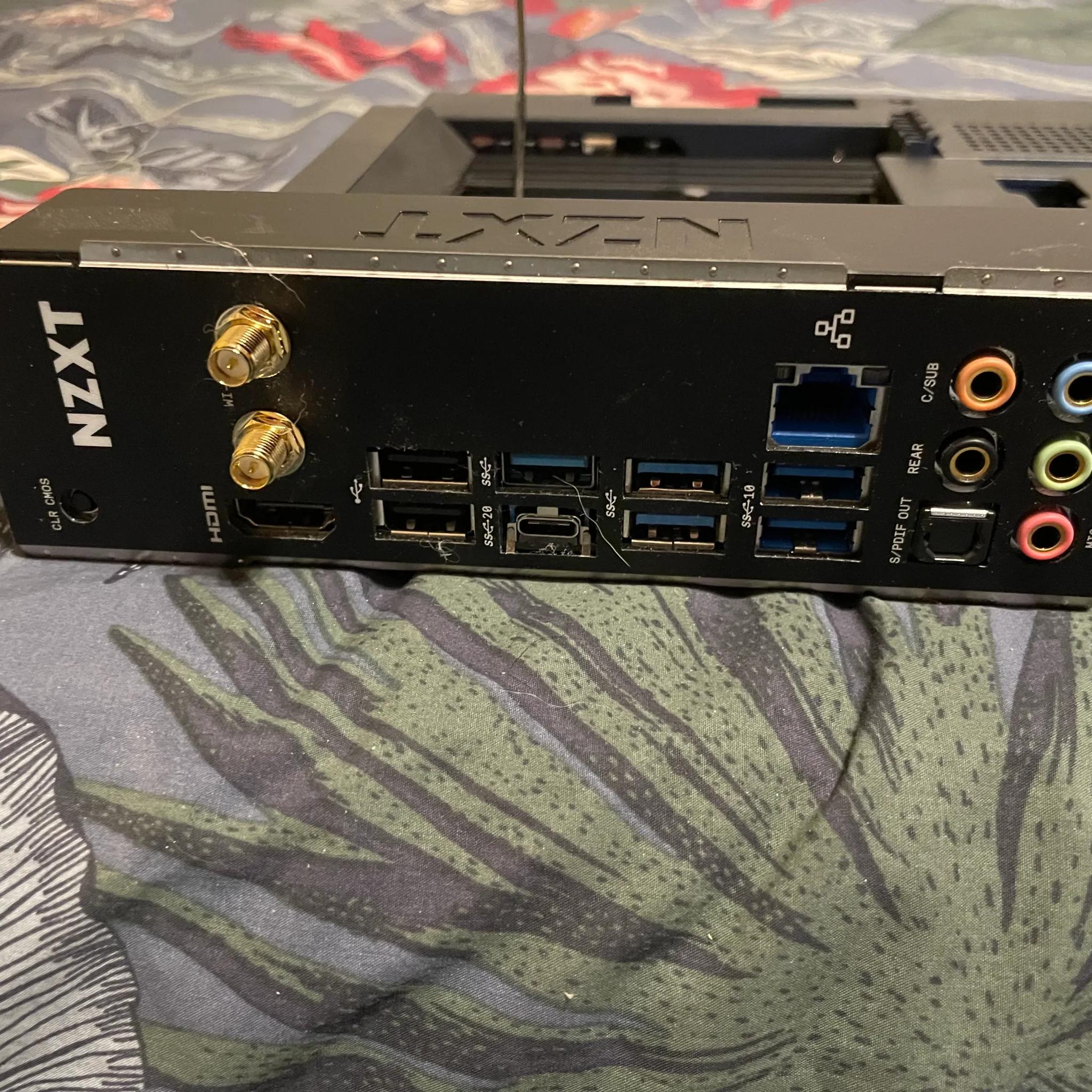 NZXT N7 Z790 Intel Motherboard Black (top PCLe tab is broken off)