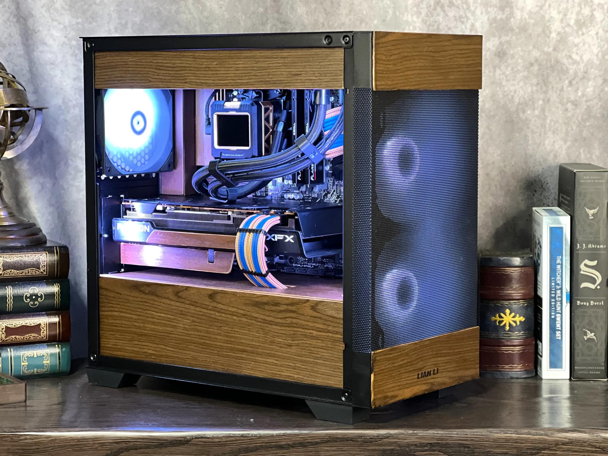 Custom Gaming PC - 9600X, RX 7700 XT 12GB, 32GB DDR5, 2TB Gen 4 NVMe, real walnut panels