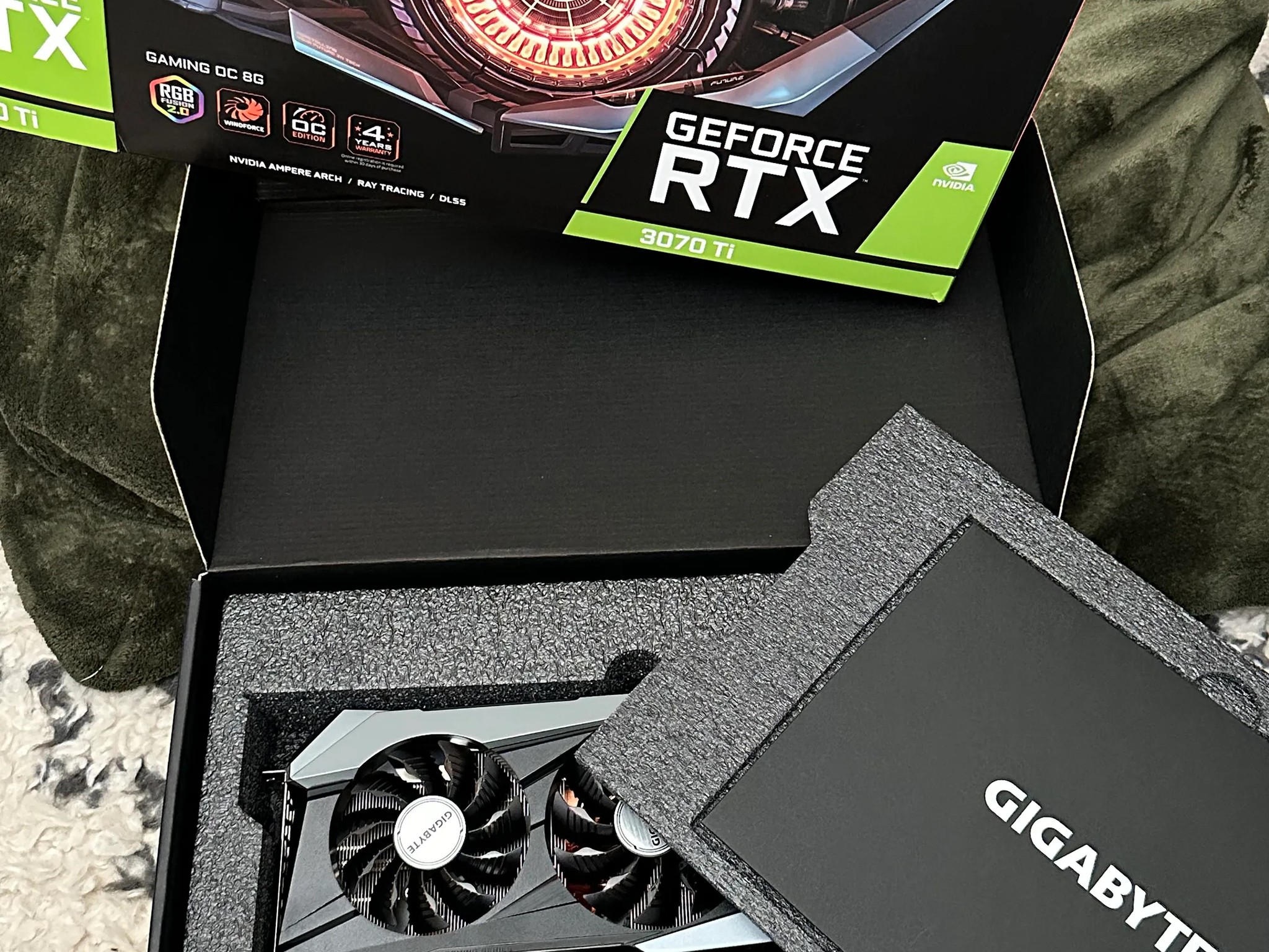 GIGABYTE NVIDIA GeForce RTX™ 3070 Ti GAMING OC, 8G (rev. 1.0), GV-N307TGAMING OC-8GD