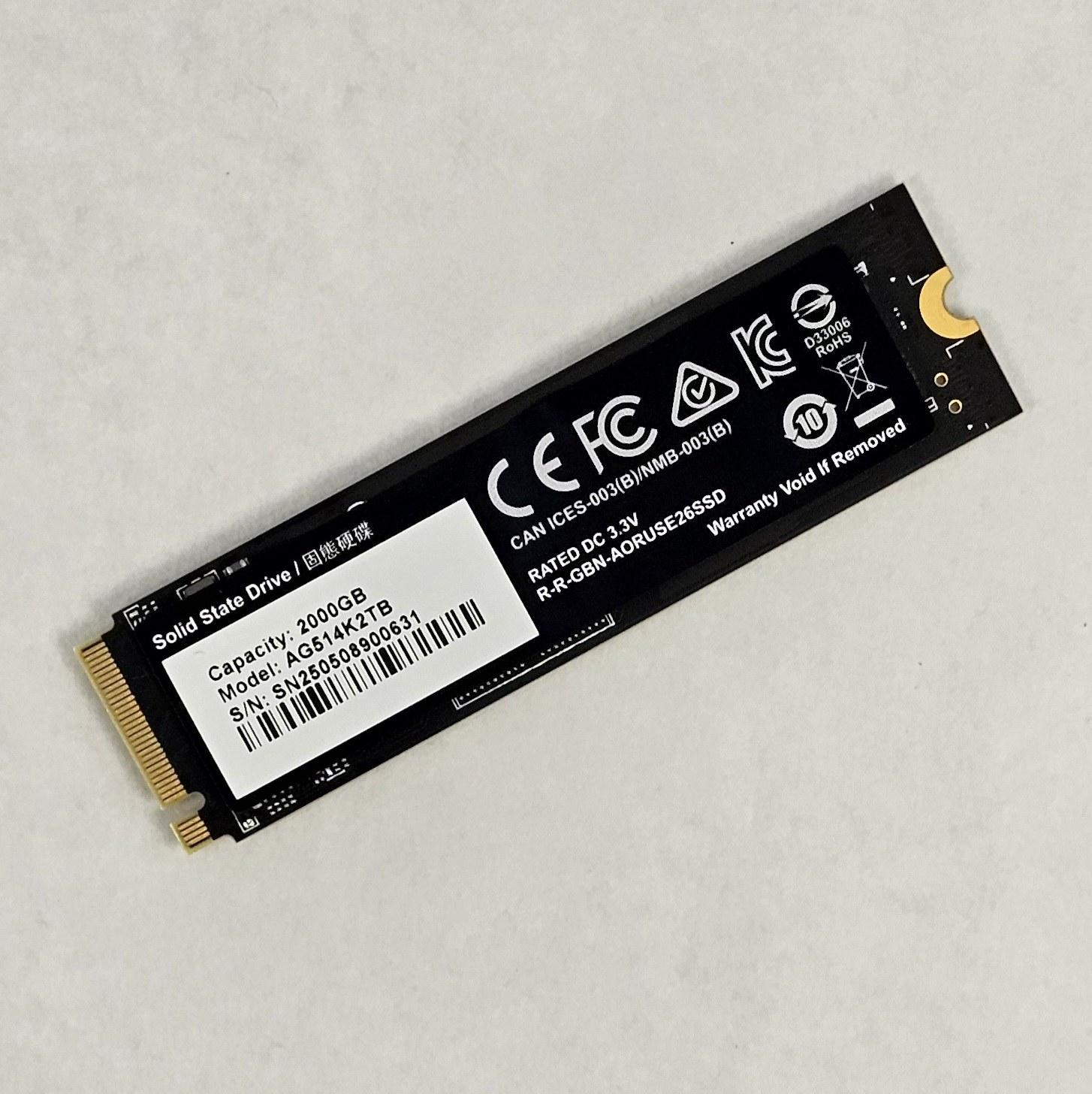 2TB NVMe M.2 SSD Gigabyte AORUS Gen5 14000 SSD Gen5