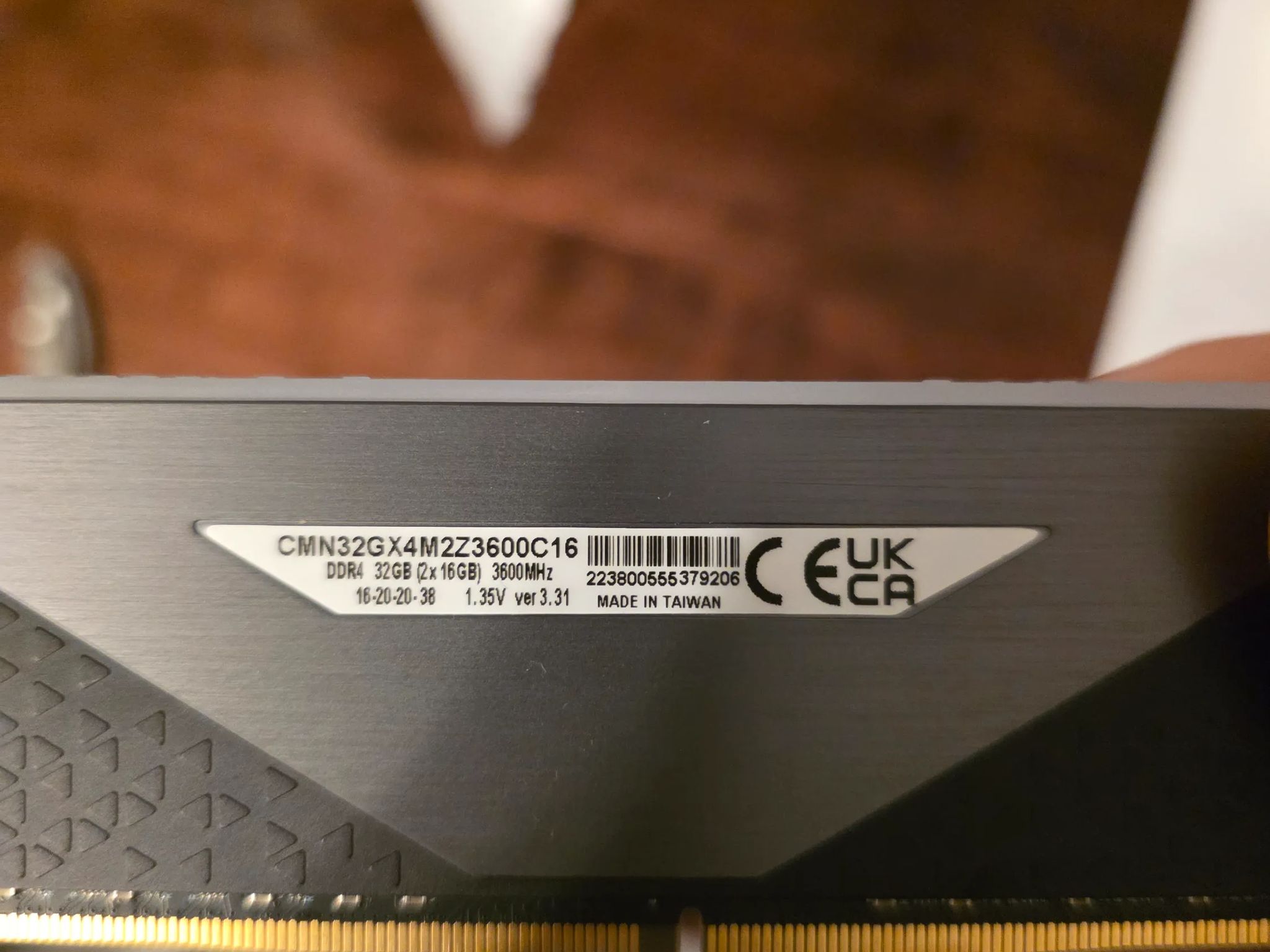 Corsair Vengeance RGB RT 32 GB (2x16) DDR4 3600MHz