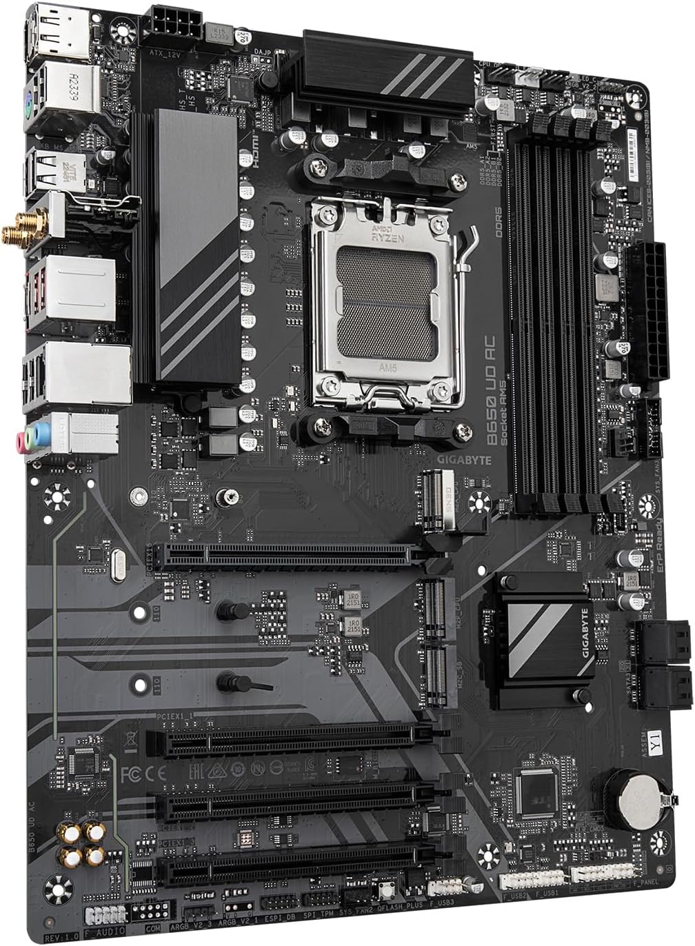 GIGABYTE B650 UD AC AMD AM5 B650 ATX M.2 Desktop Motherboard A