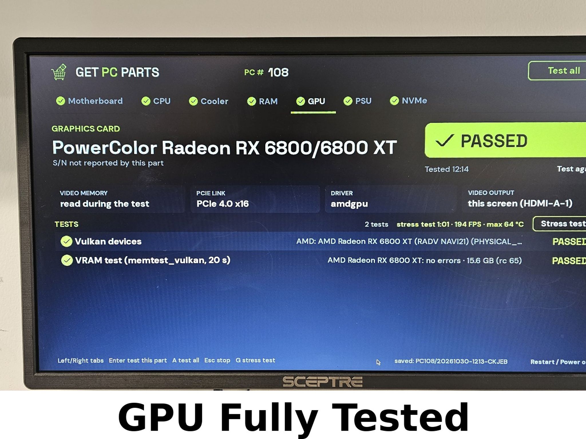 RX 6800 XT PowerColor Red Dragon 16GB