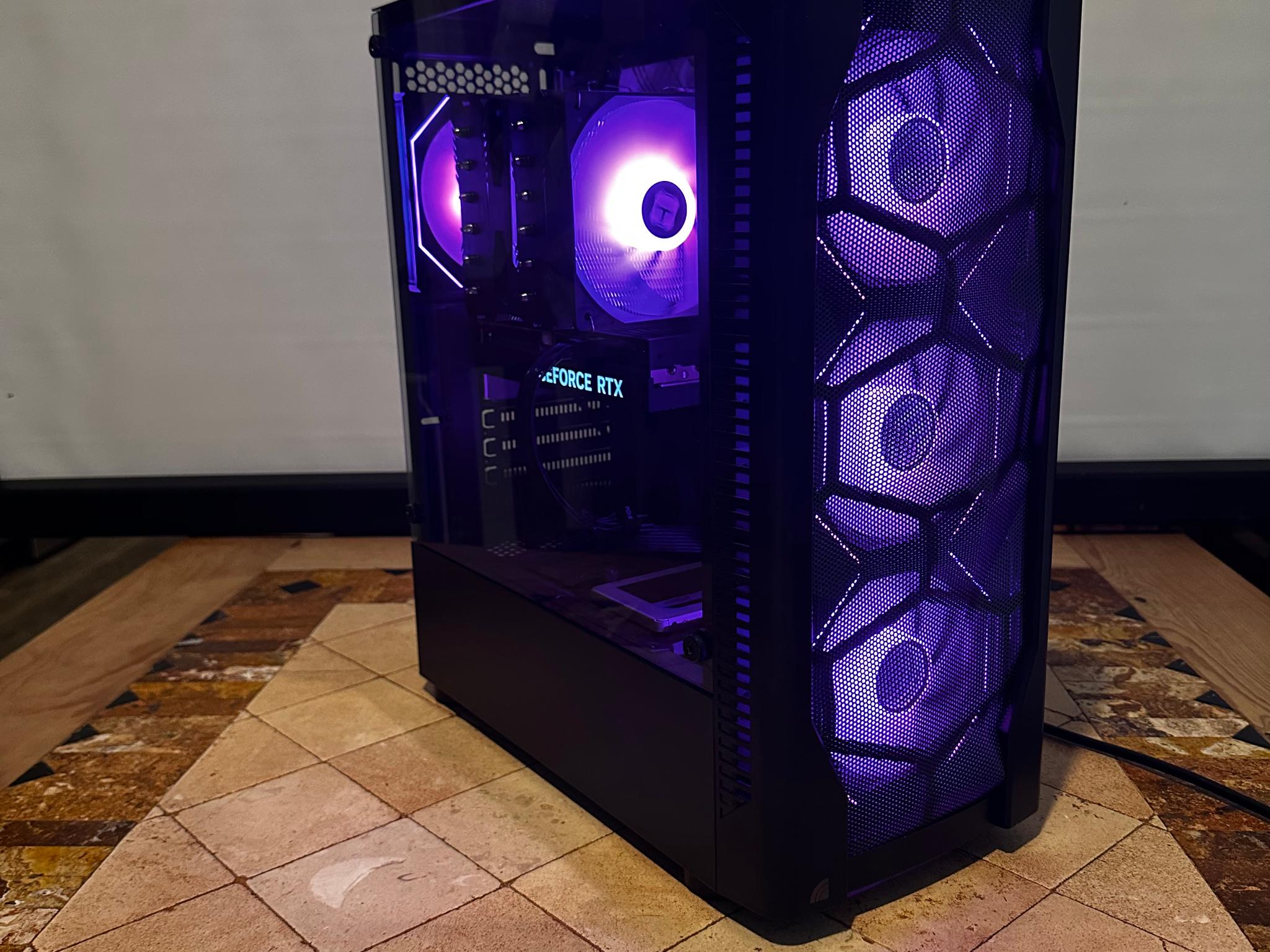 Intel Core I5-10500 / RTX 4060 Ti 8GB - 512GB M.2 & 512GB SSD - Mid Tower Gaming PC - Black