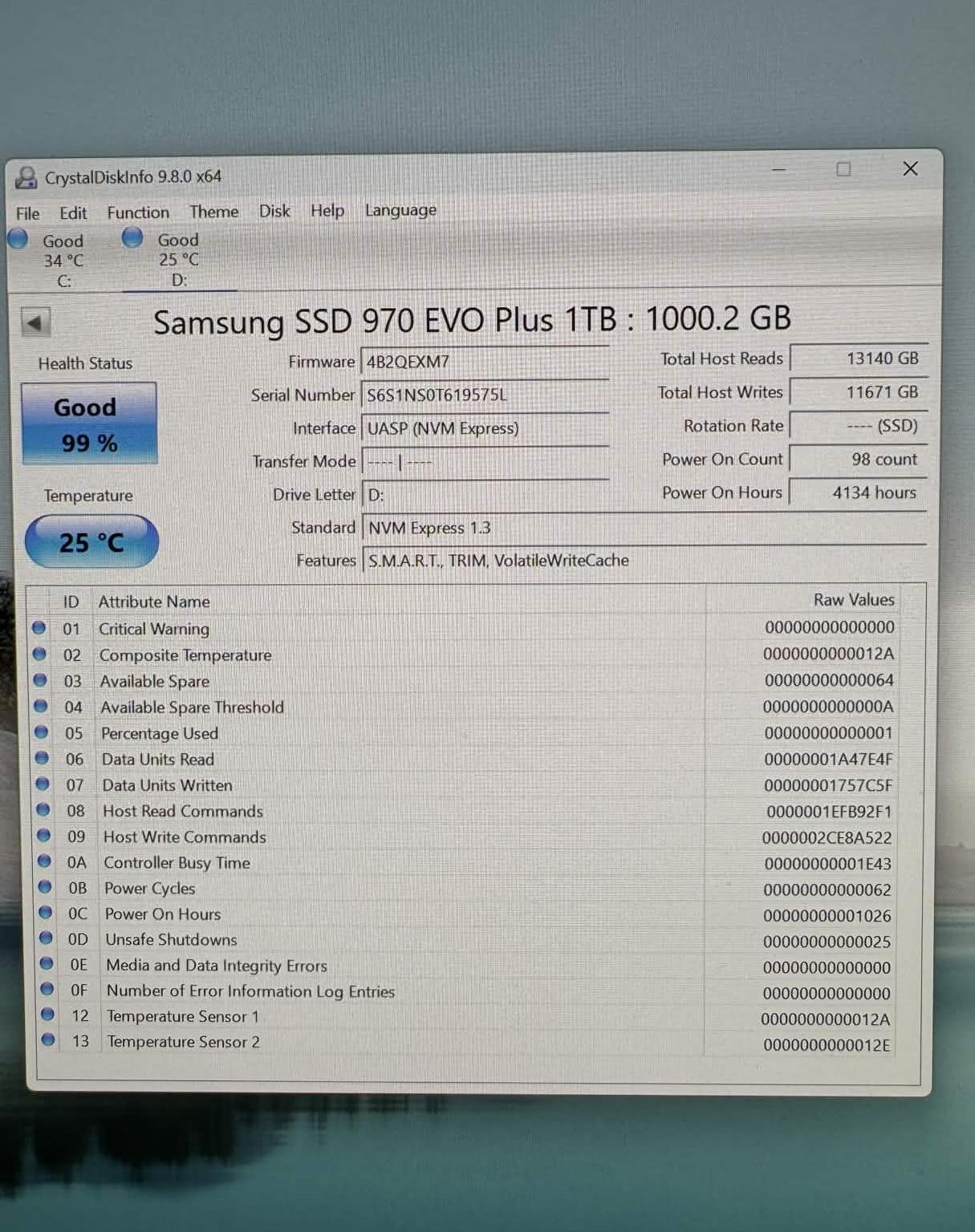 Samsung 970 EVO Plus 1TB NVMe m.2 SSD