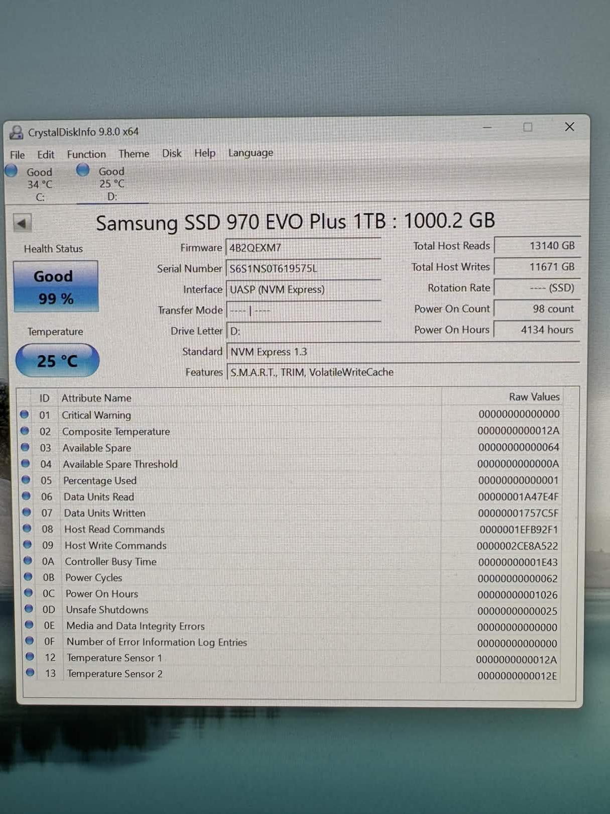 Samsung 970 EVO Plus 1TB NVMe m.2 SSD
