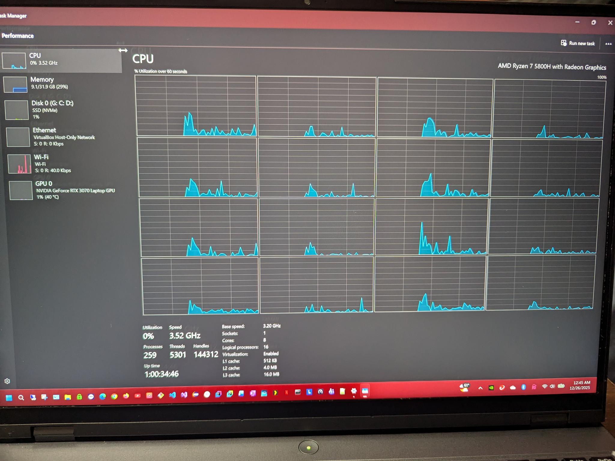 Gaming Laptop Lenovo Legion 5 pro (2021) 1TB SSD/32GB/ Nvidia 3070 RTX