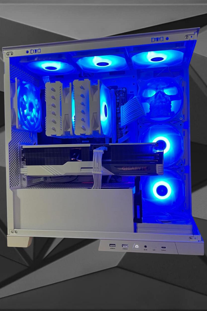 white and black 7800x3d 4080super 32g ddr5 6000mhz please read description