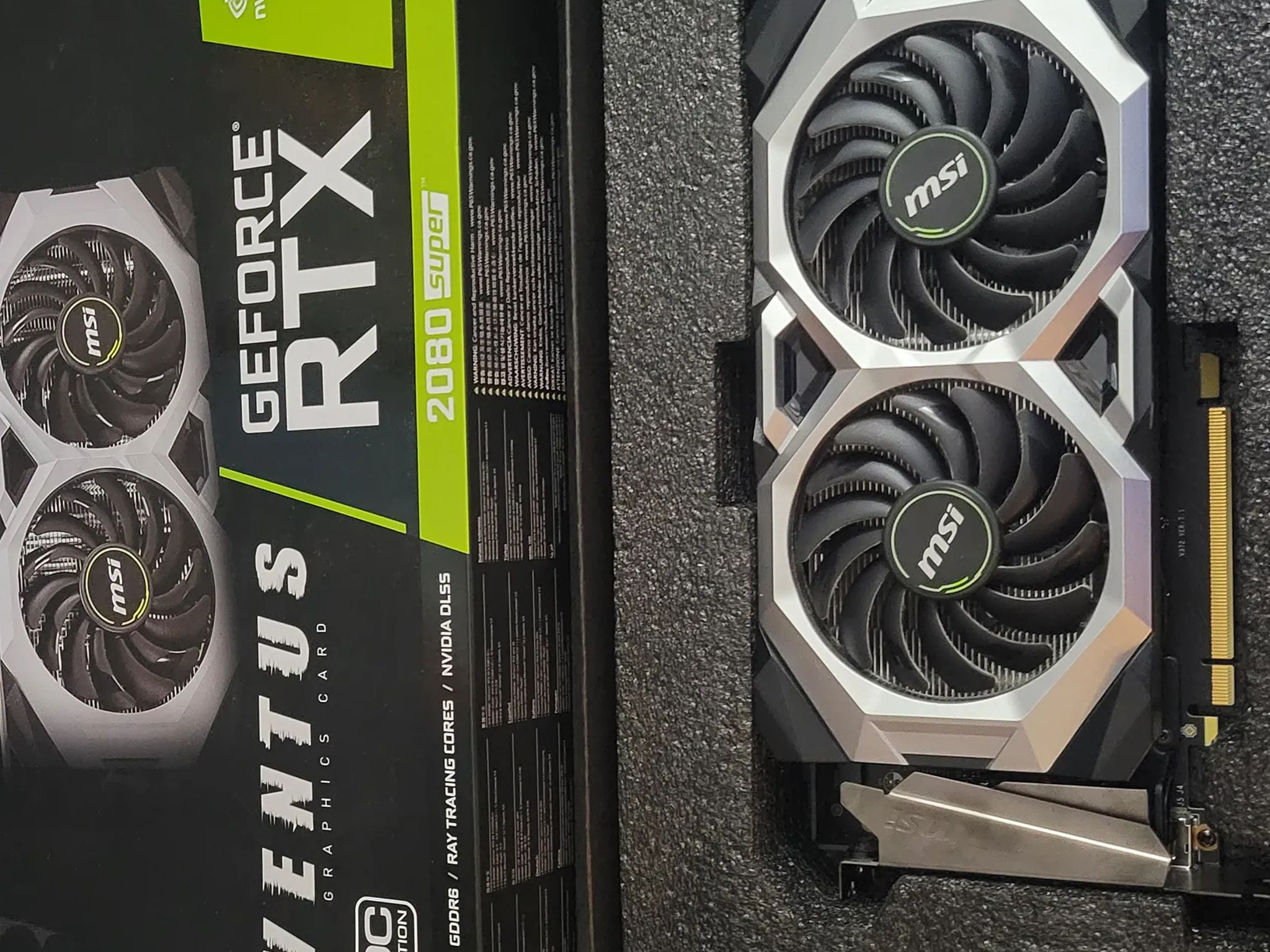 RTX 2080 Super MSI Ventus OC Edition 8GB GDDR6