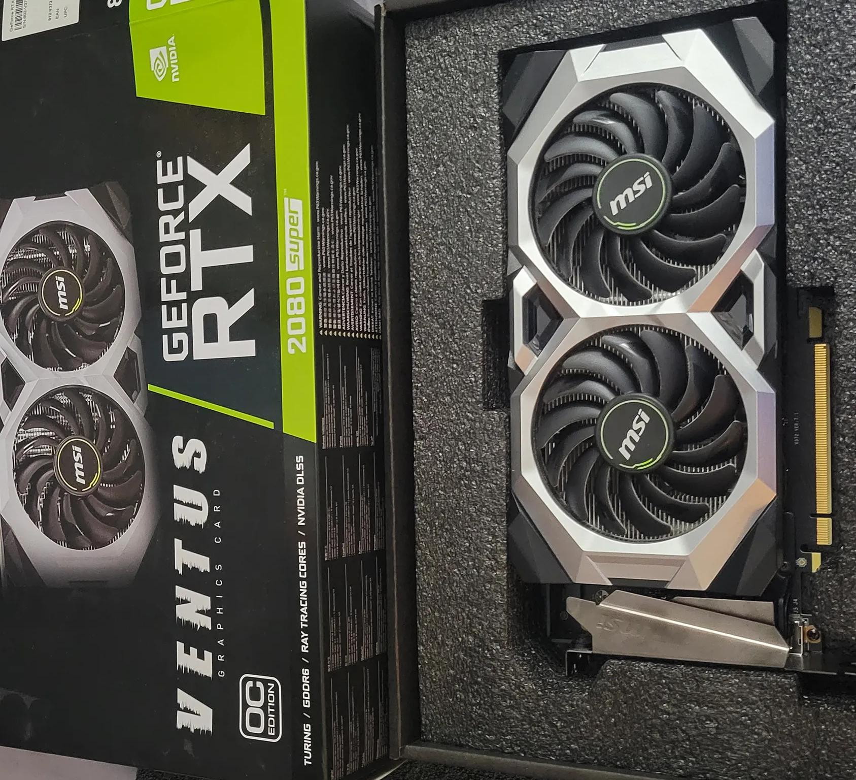 RTX 2080 Super MSI Ventus OC Edition 8GB GDDR6