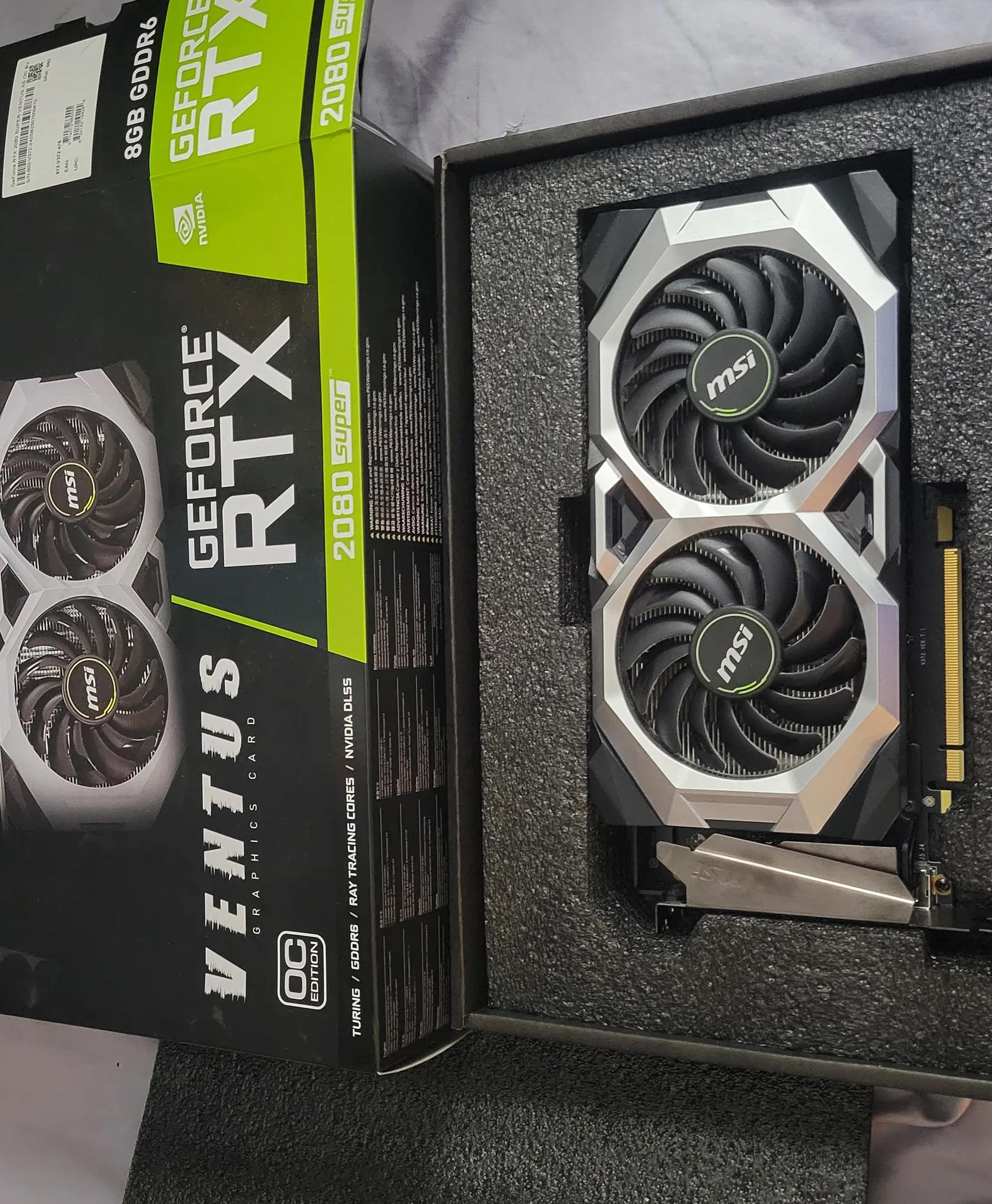 RTX 2080 Super MSI Ventus OC Edition 8GB GDDR6