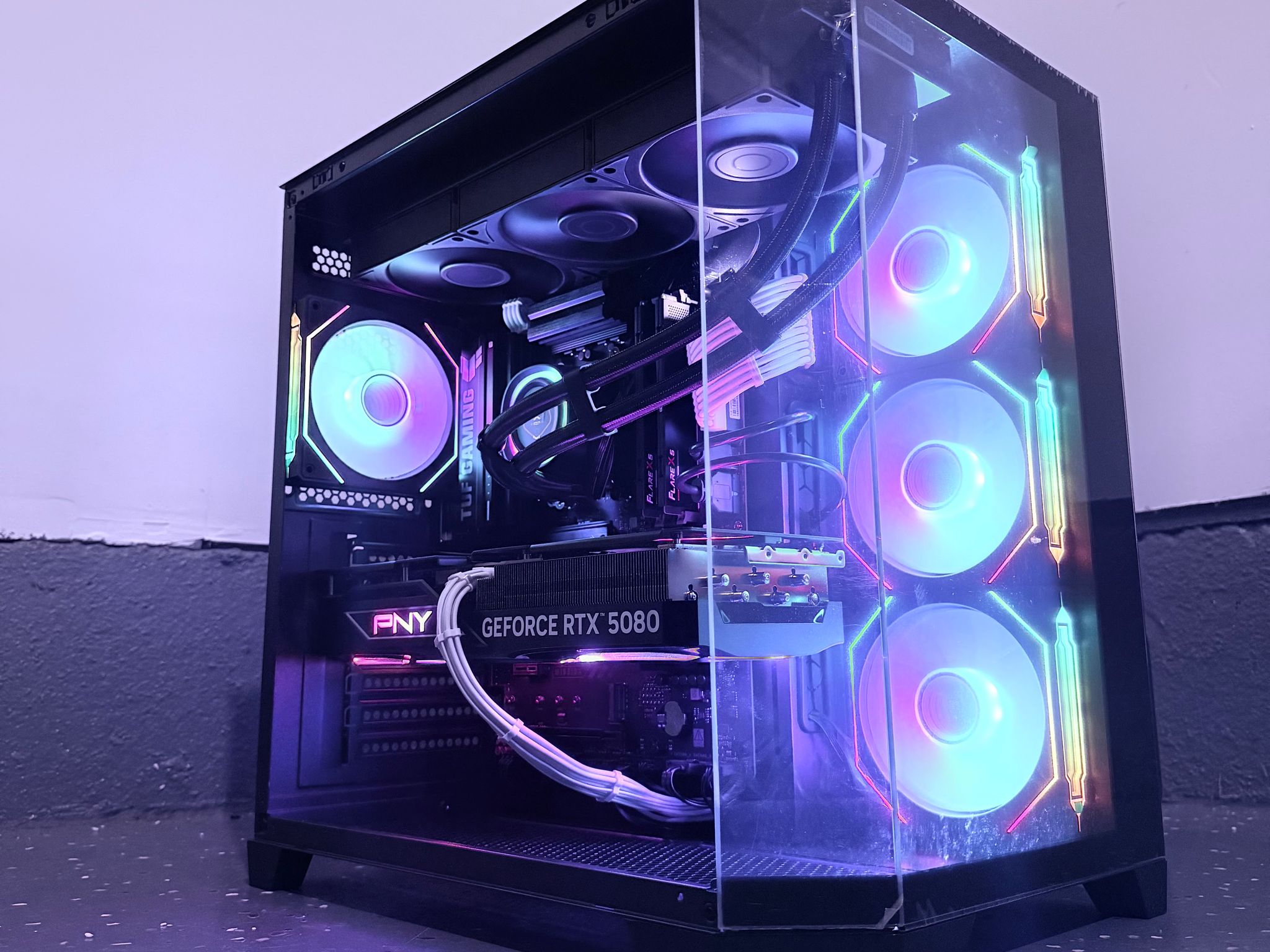⚫️"Titan Eclipse"🌈 | 4k Gaming | RTX 5080 | Ryzen 7 9800X3D | 32GB DDR5 | 3TB Storage | Free Ship