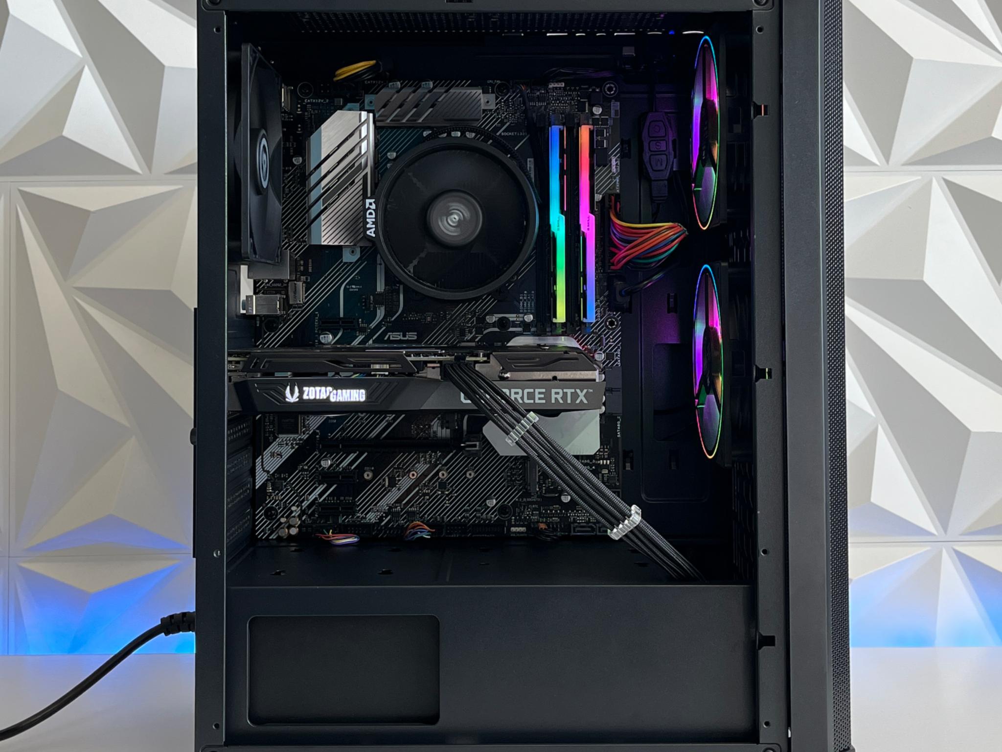 RTX 3060 Ti 8GB, Ryzen 5 3600X, 16GB RAM | Black RGB Gaming Computer/PC