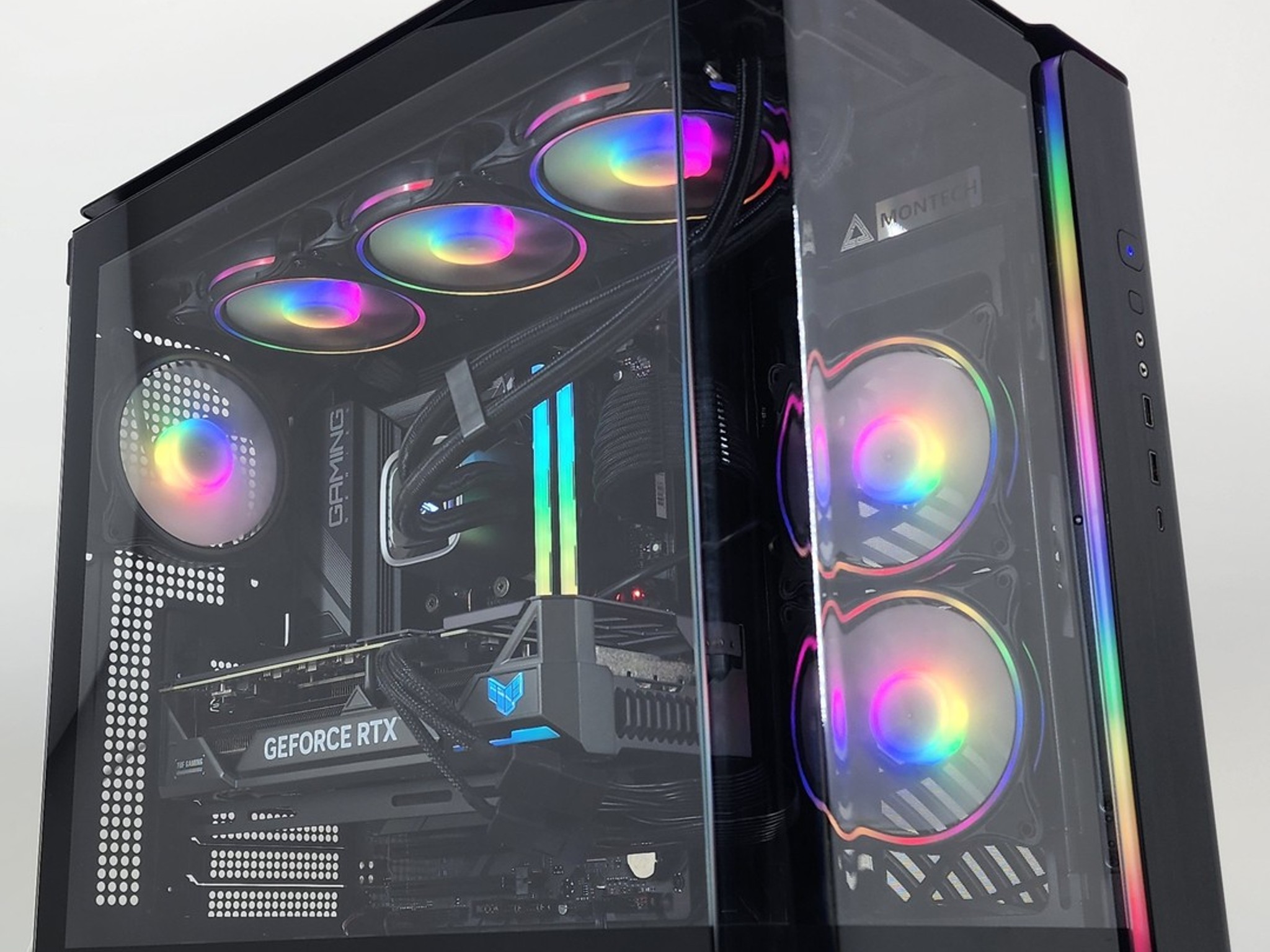 Gaming PC Ryzen 7 7800X3D 32GB RAM 1TB SSD RTX 4070 Ti 12GB Windows 11 Computer