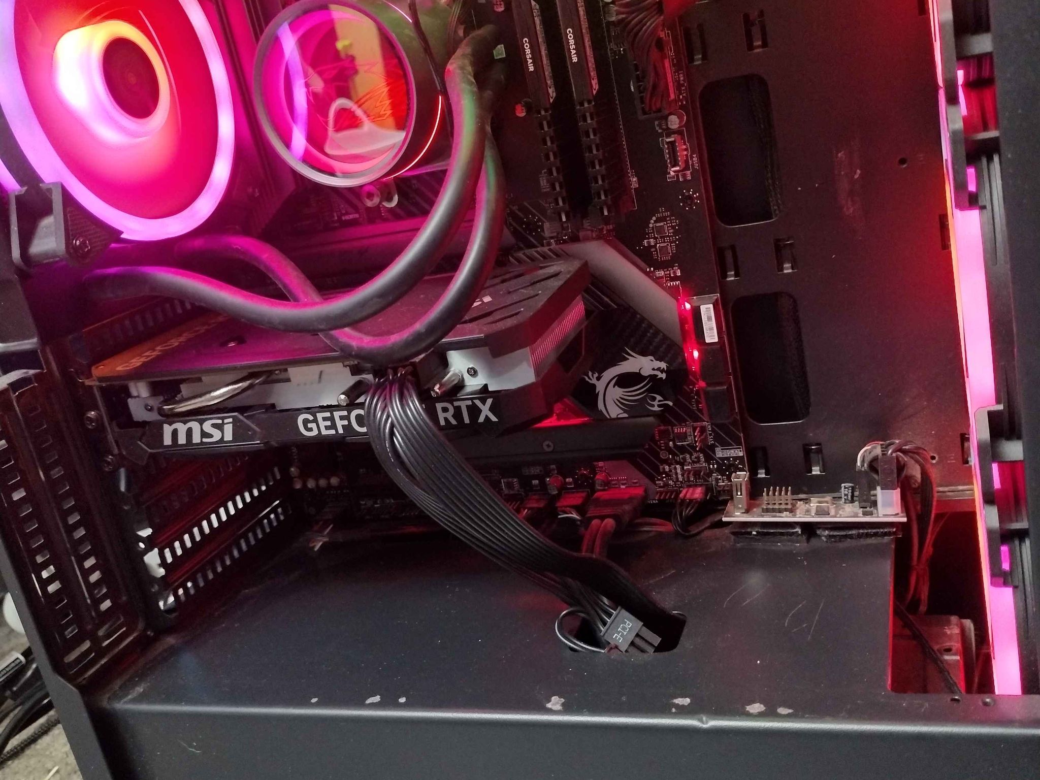 Gaming PC. 5600x CPU, with 64GB of ram (2x32, 3200mt/s), and an MSI 4060