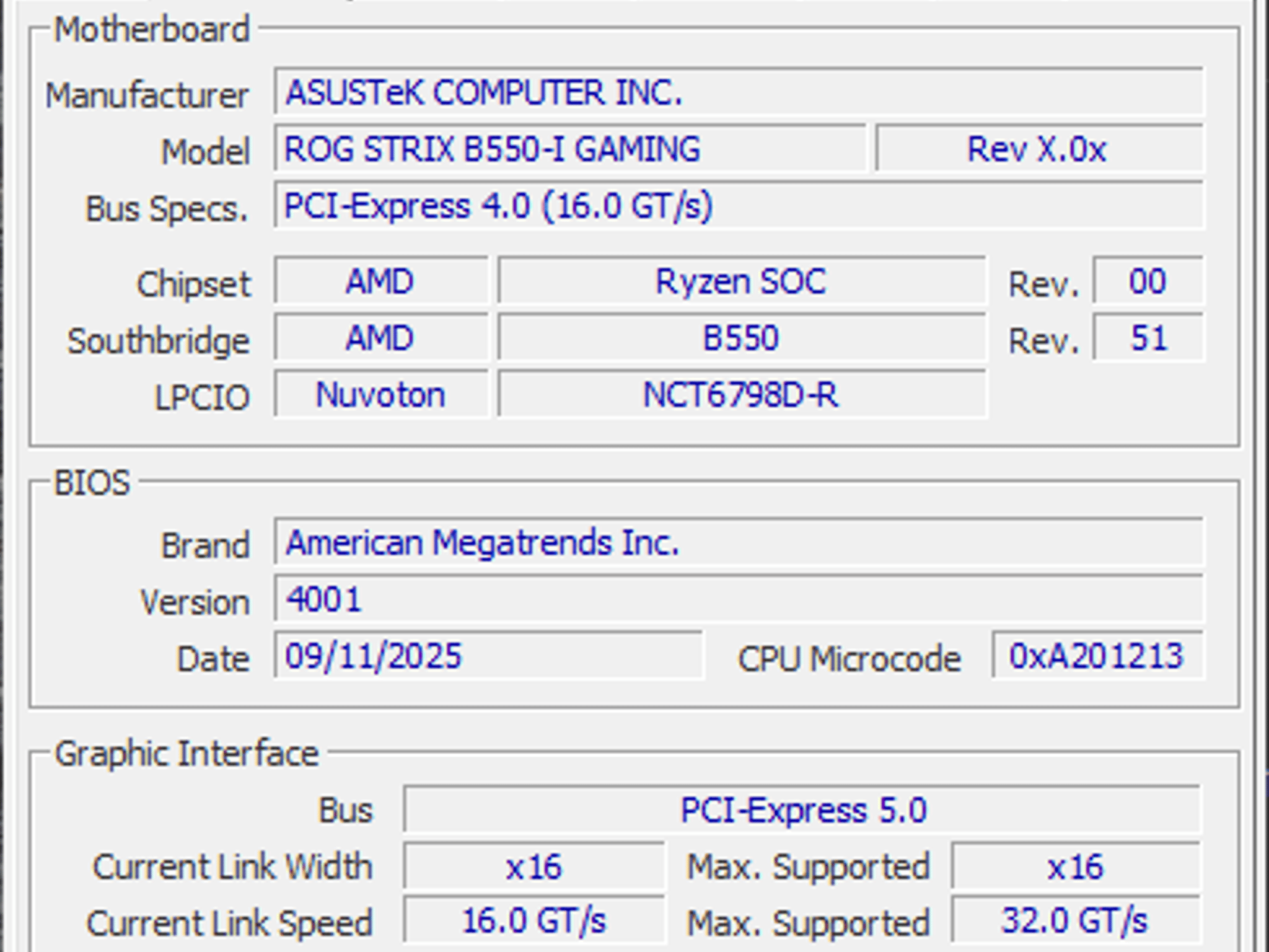 Asus ROG Strix B550-I Gaming, mITX AM4 WiFi6