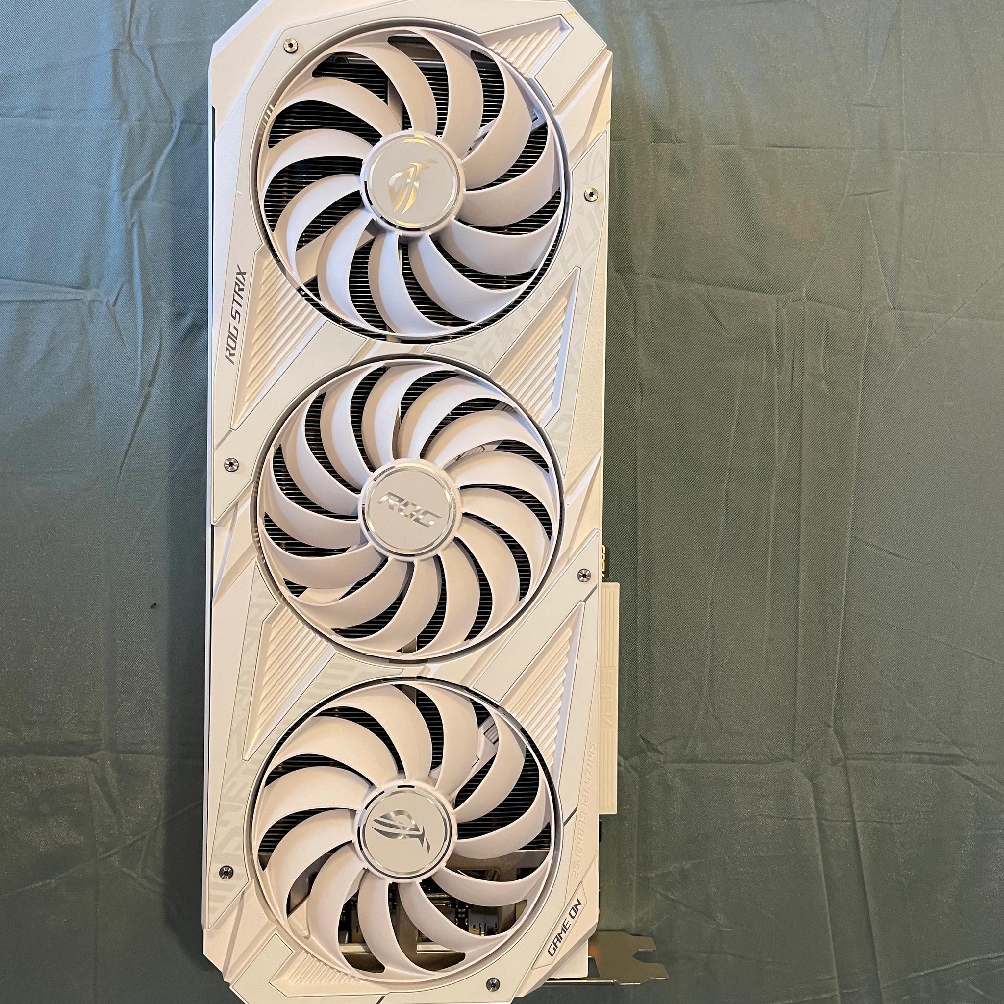 White ASUS ROG Strix 3080 10GB