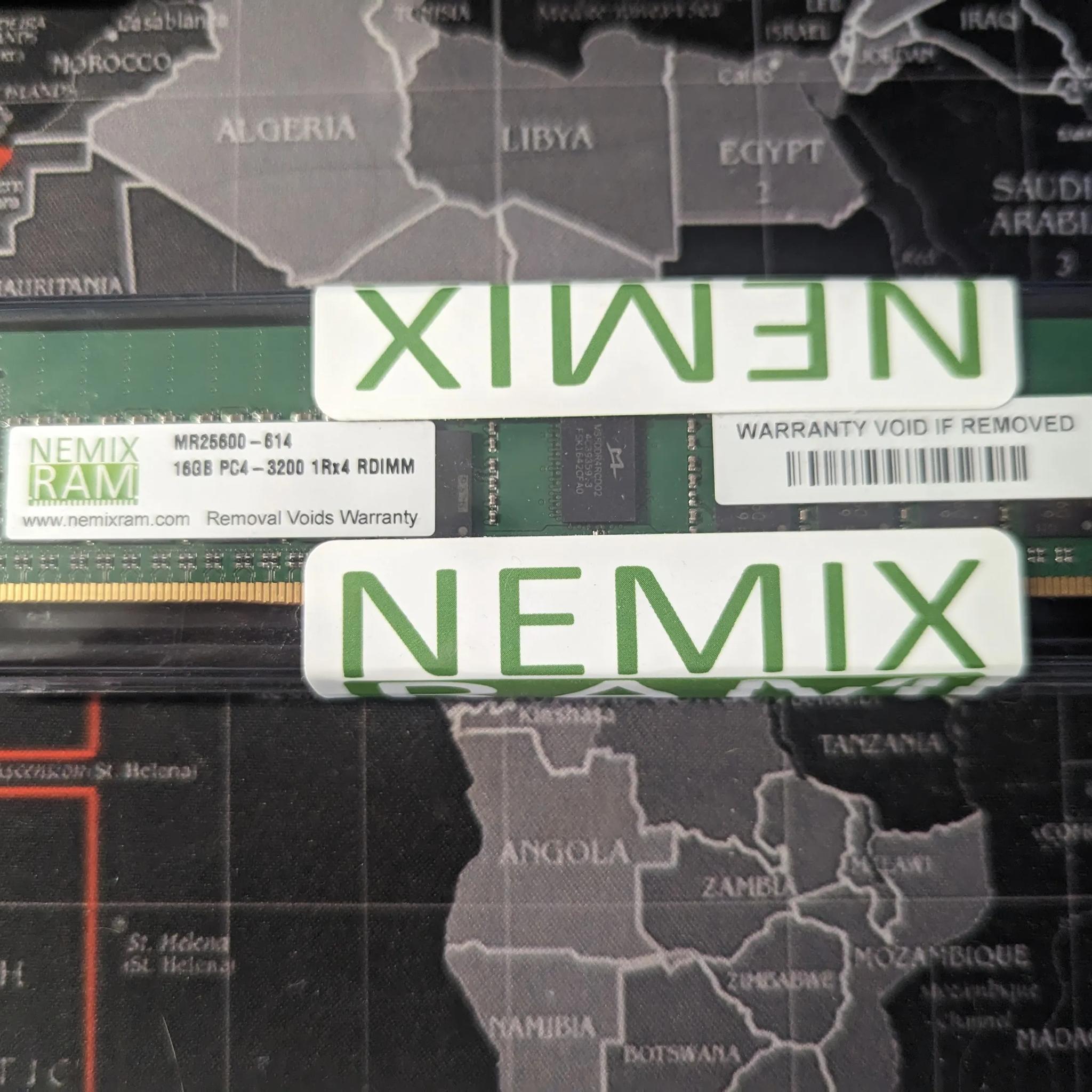 Nemix 32GB 2x16GB DDR4-3200 PC4-25600 1Rx4 RDIMM ECC Registered Memory