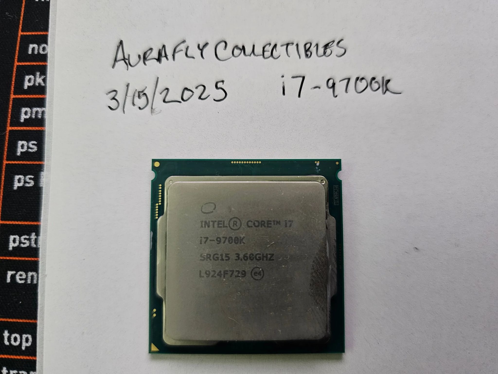 Intel Core i7-9700K Processor - 3.6GHz 8-Core LGA1151
