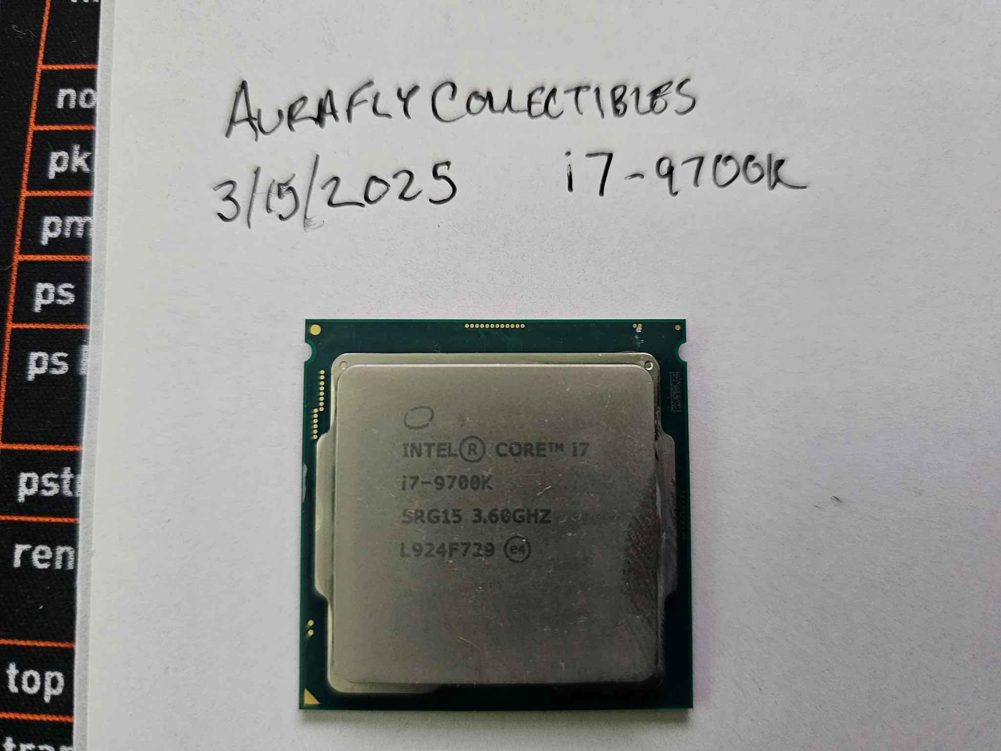 Intel Core i7-9700K Processor - 3.6GHz 8-Core LGA1151