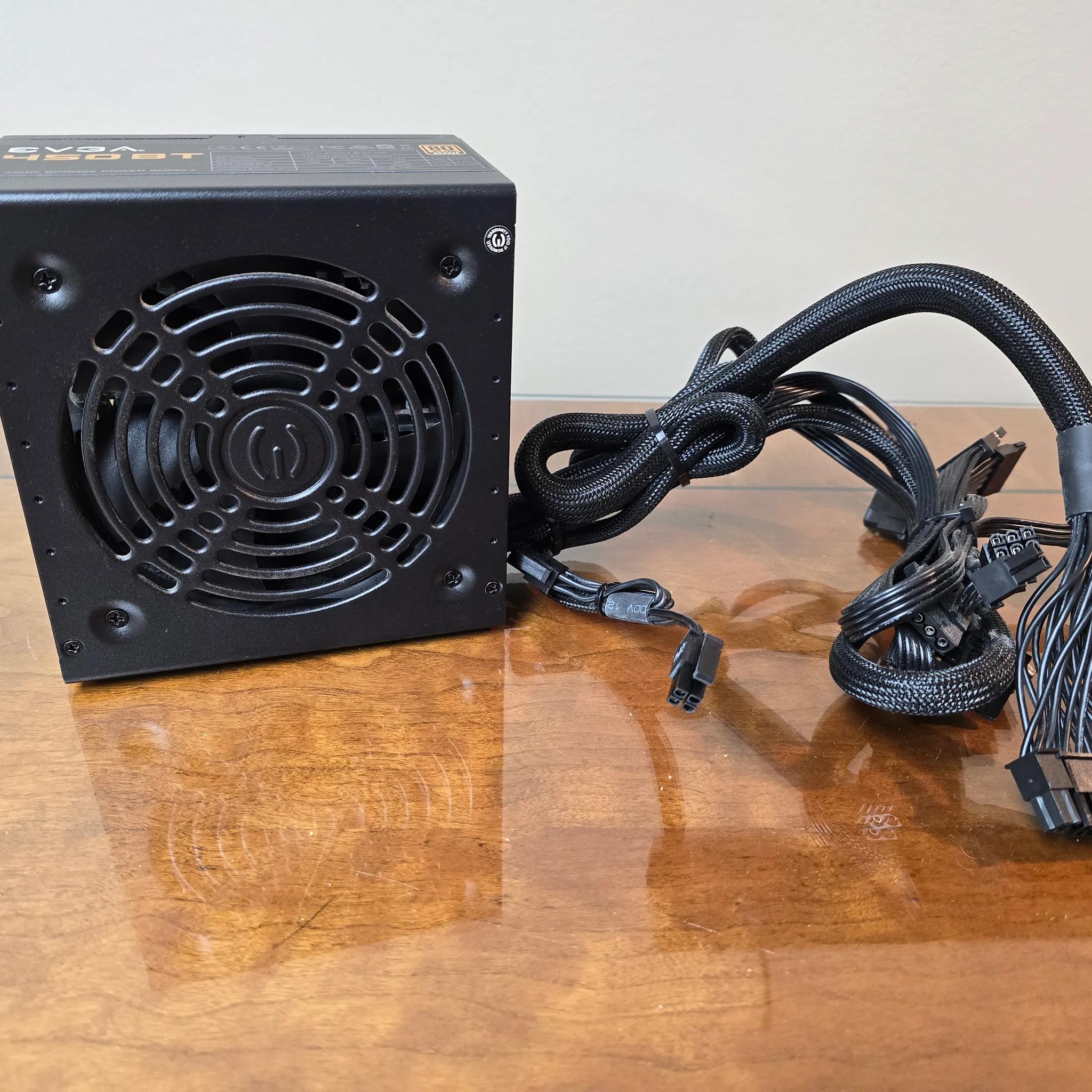 EVGA 450BT 80+ BRONZE 450W Power Supply 100-BT-0450-K1