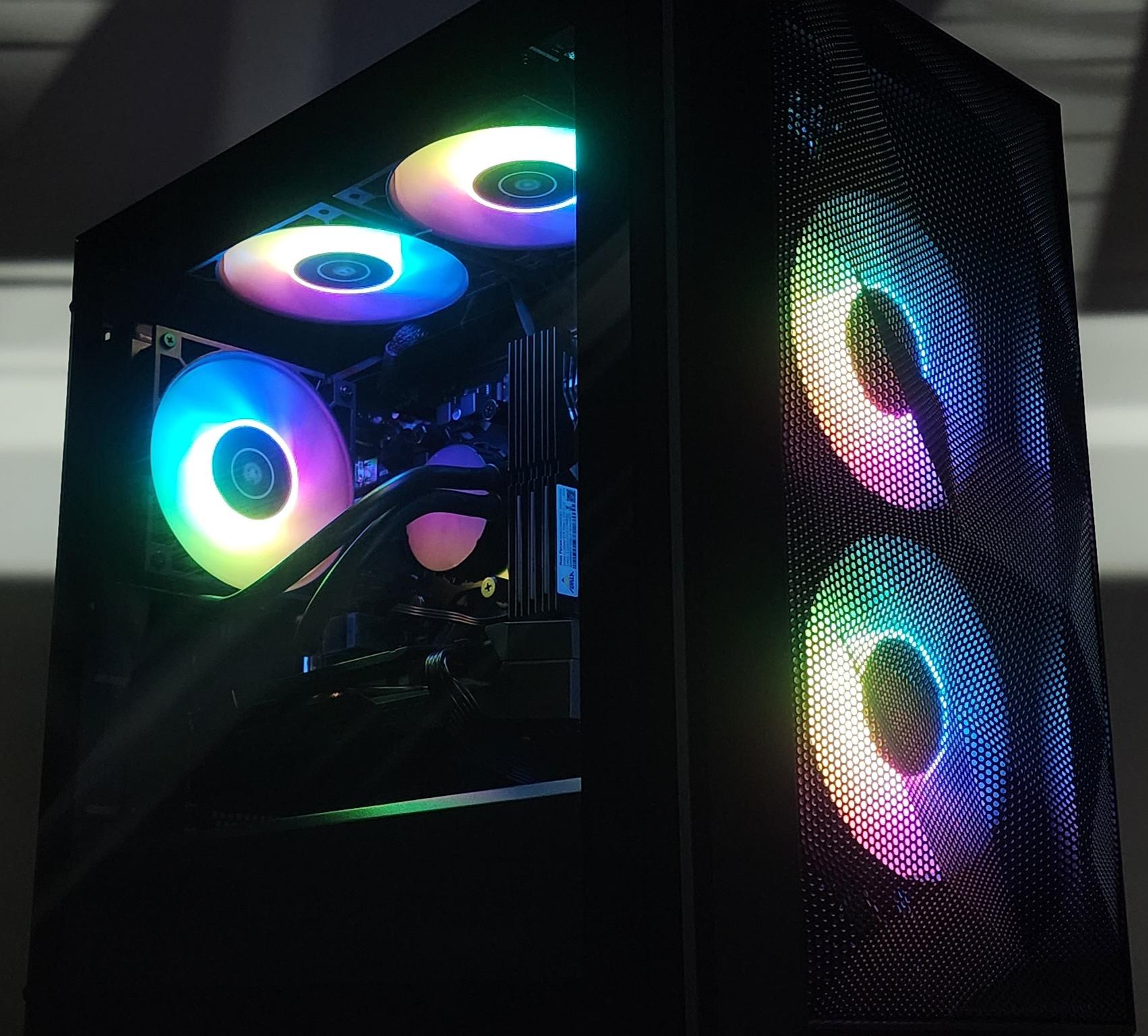 Gaming PC Ryzen 5 2600X 32GB RAM 512GB SSD+1TB HDD RTX 2060 12GB Win 11 Computer