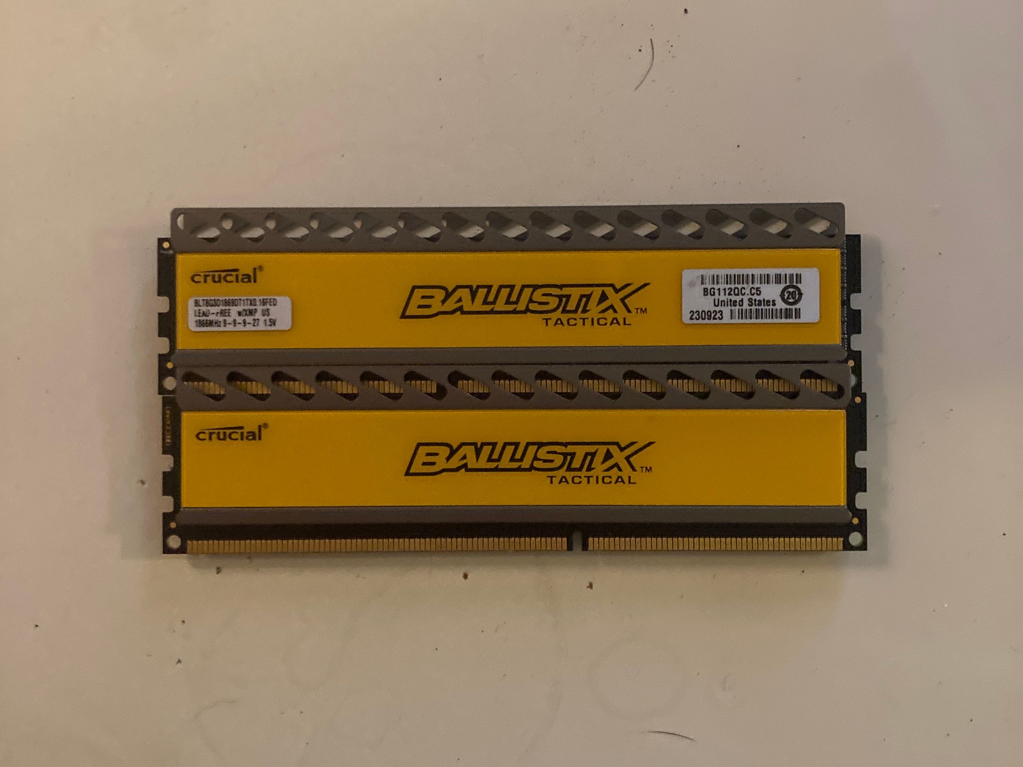 1866 mhz Crucial ballistix ddr3