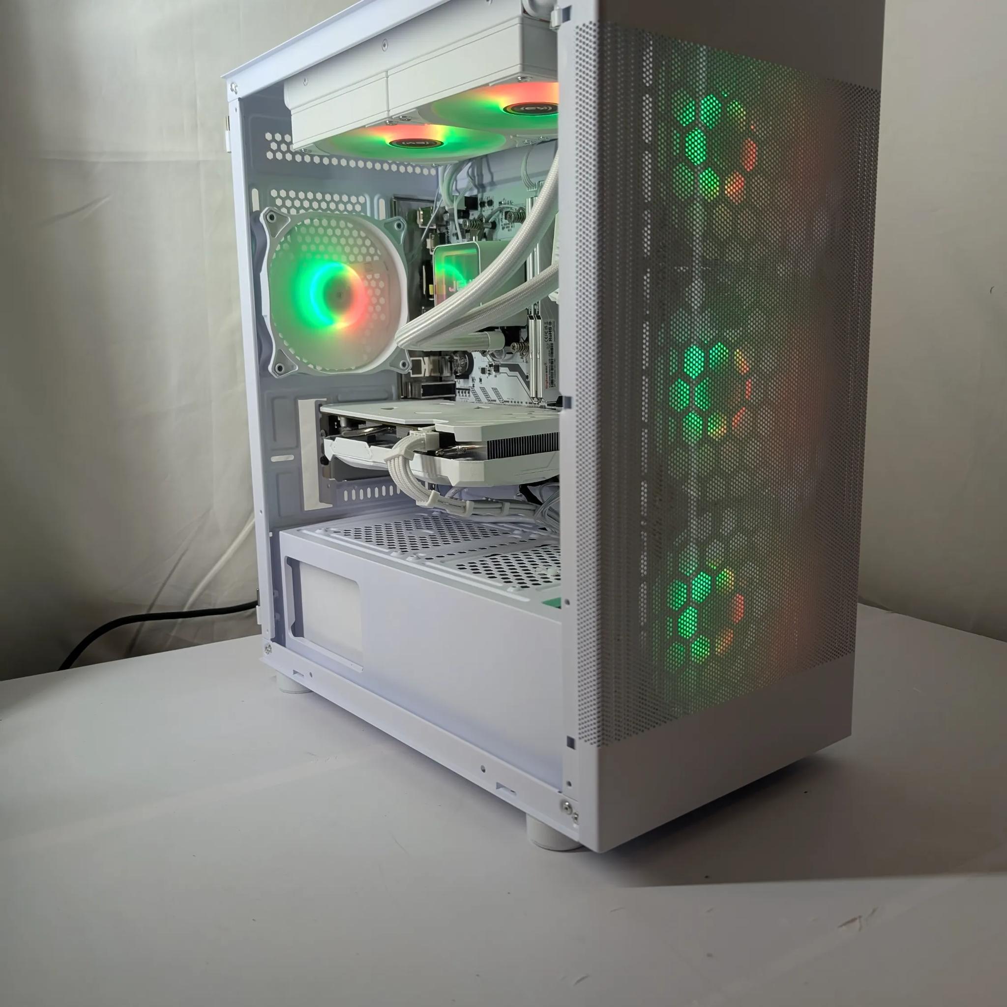🔥 White Gaming PC – RTX 4060 | Ryzen 5 3600 | 32GB RAM | 1TB NVMe | Wi-Fi & Bluetooth 🔥