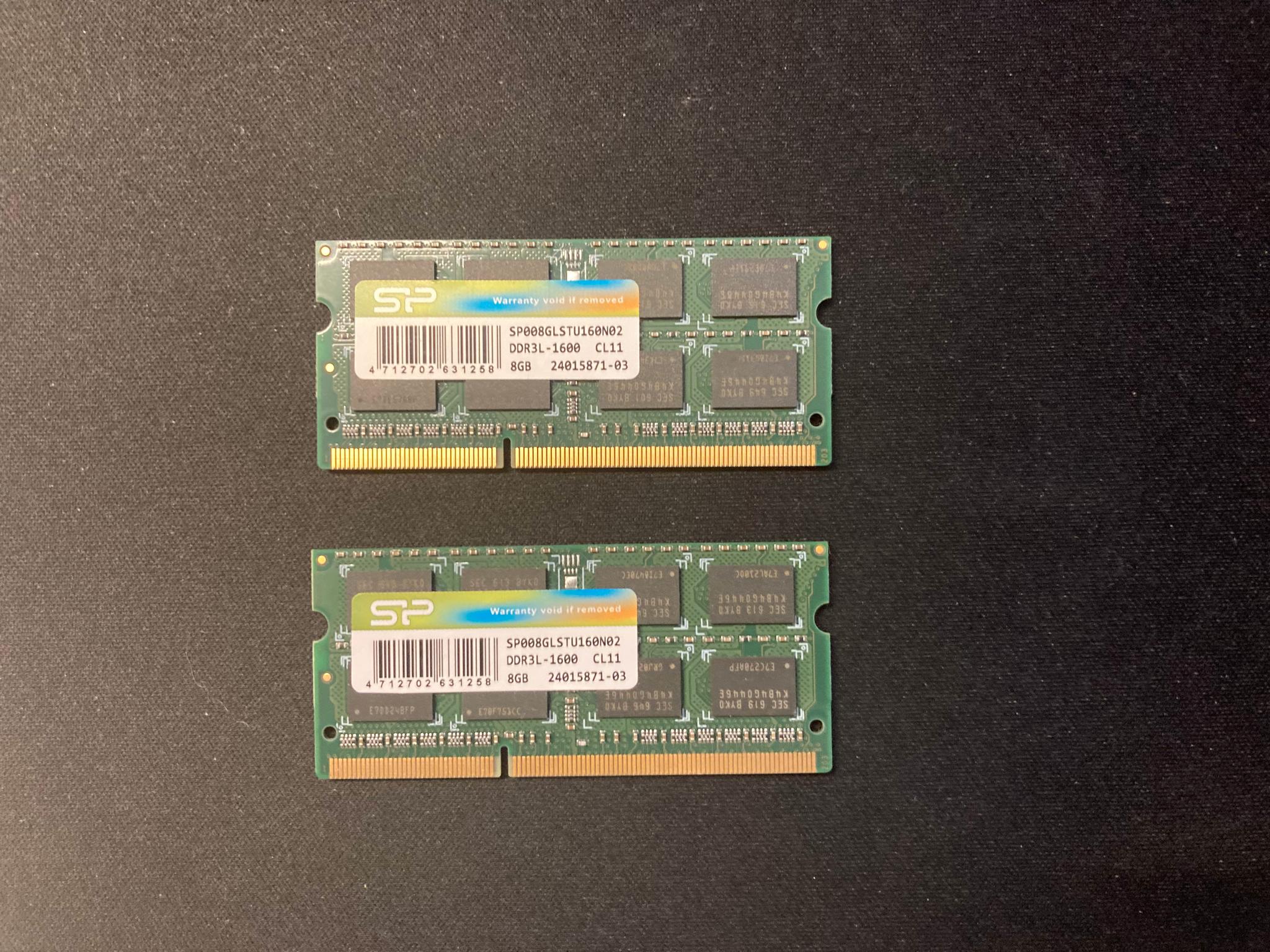 Silicon Power 8GB (2x4GB) DDR3 1600MHz SO-DIMM Laptop RAM Kit — Lightly Used & Tested