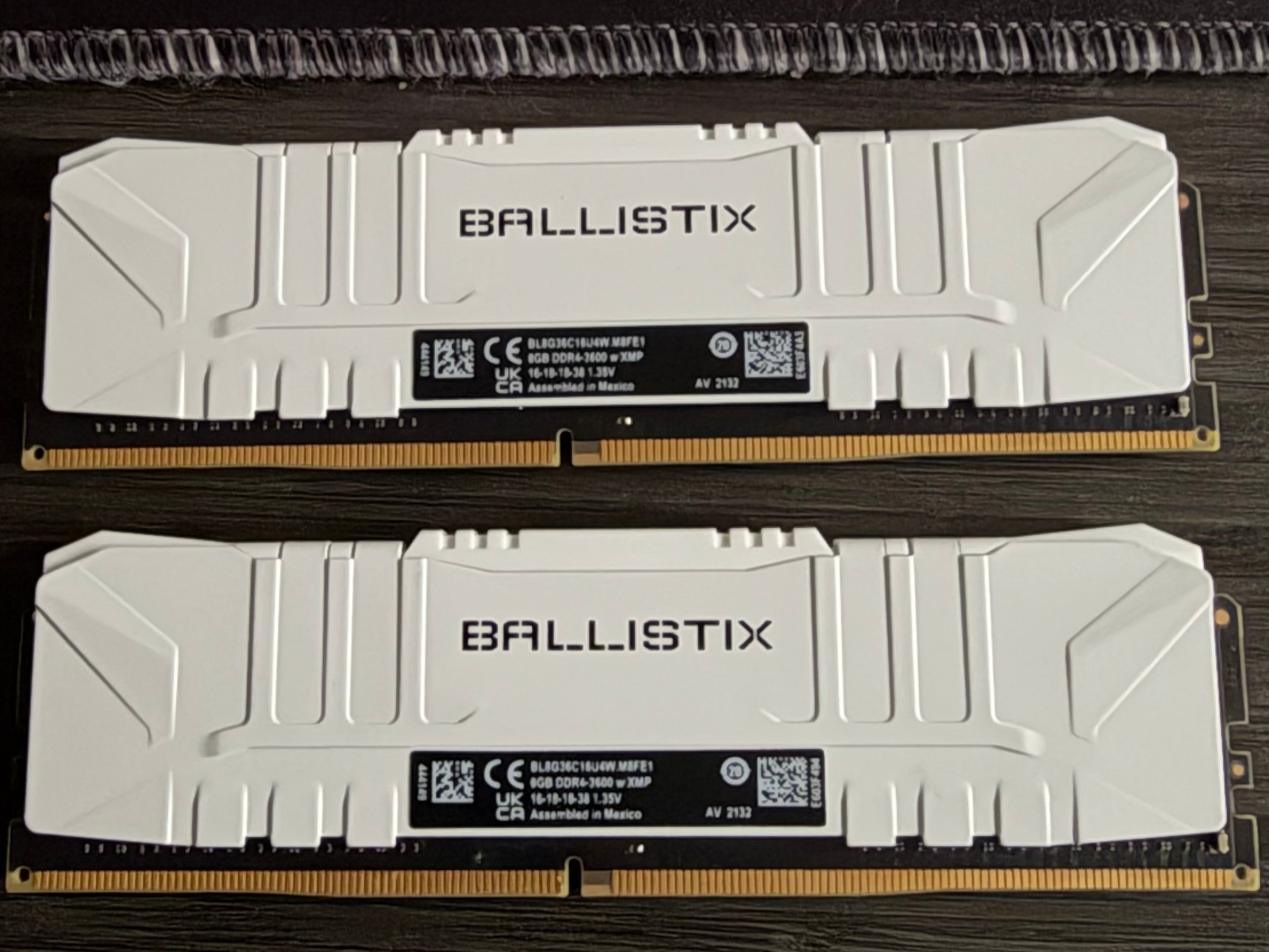 Crucial Ballistix  3600 MHz, DDR4, Memory Kit, 16GB (8GB x2)