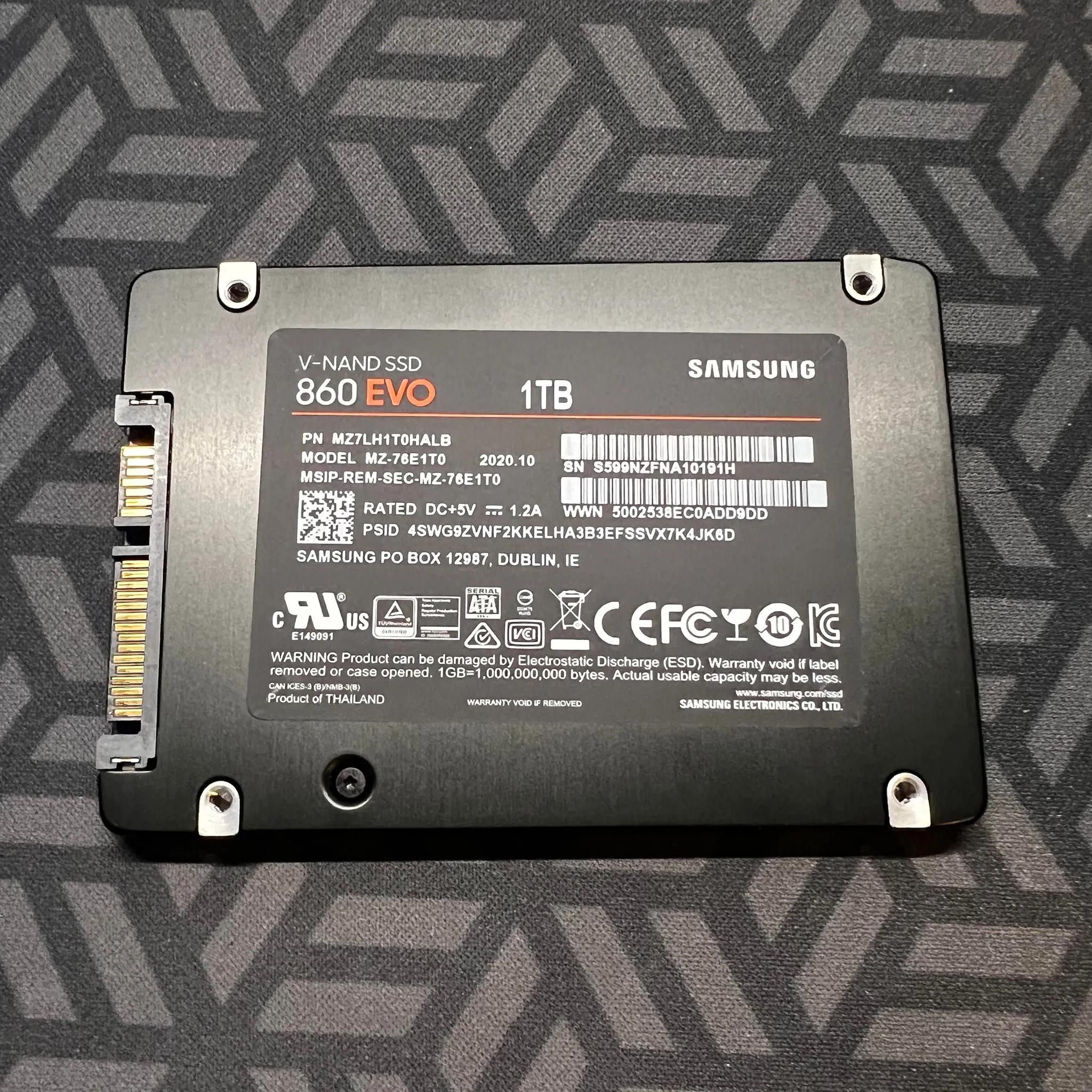 Samsung SSD 860 EVO 1TB 2.5 Inch SATA III Internal SSD