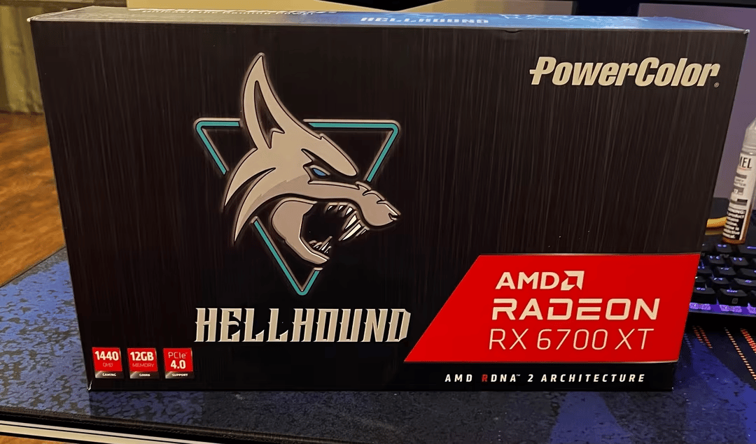Practically new!!!  PowerColor Radeon RX 6700XT Hellhound