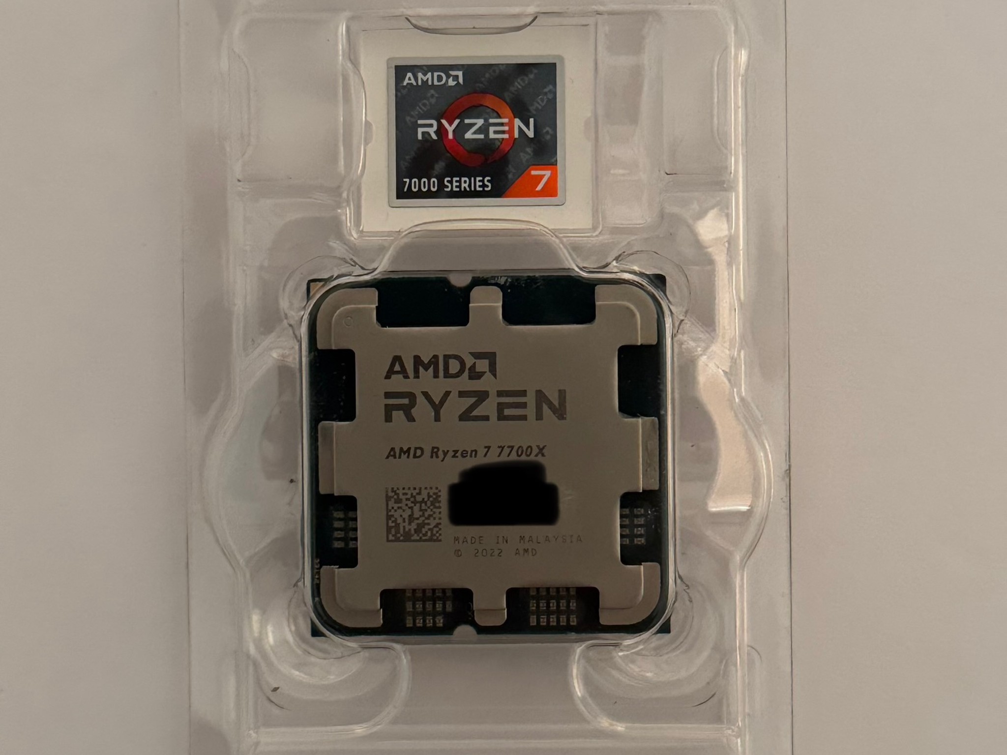 AMD Ryzen 7 7700X 8-Core, 16-Thread Unlocked