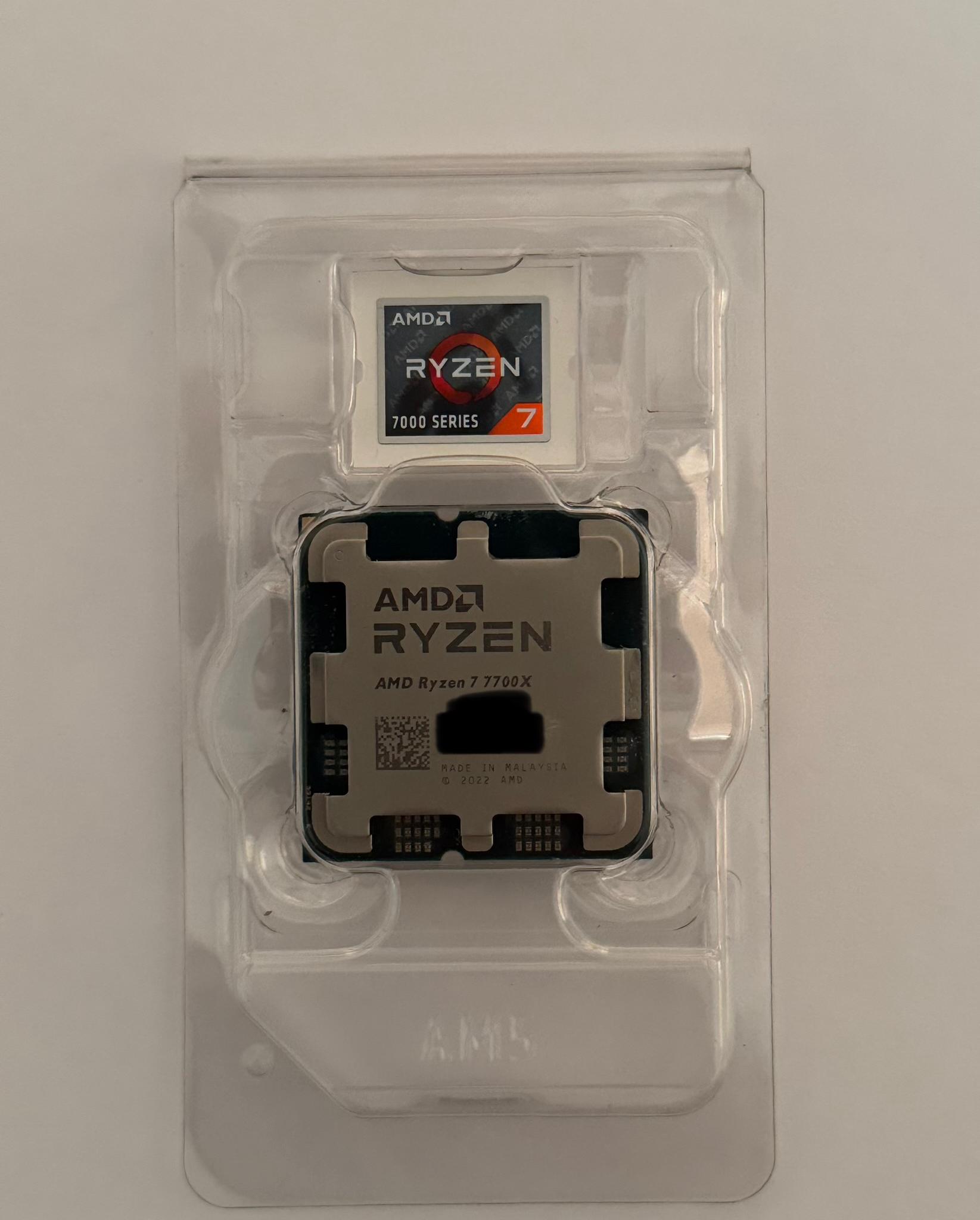AMD Ryzen 7 7700X 8-Core, 16-Thread Unlocked