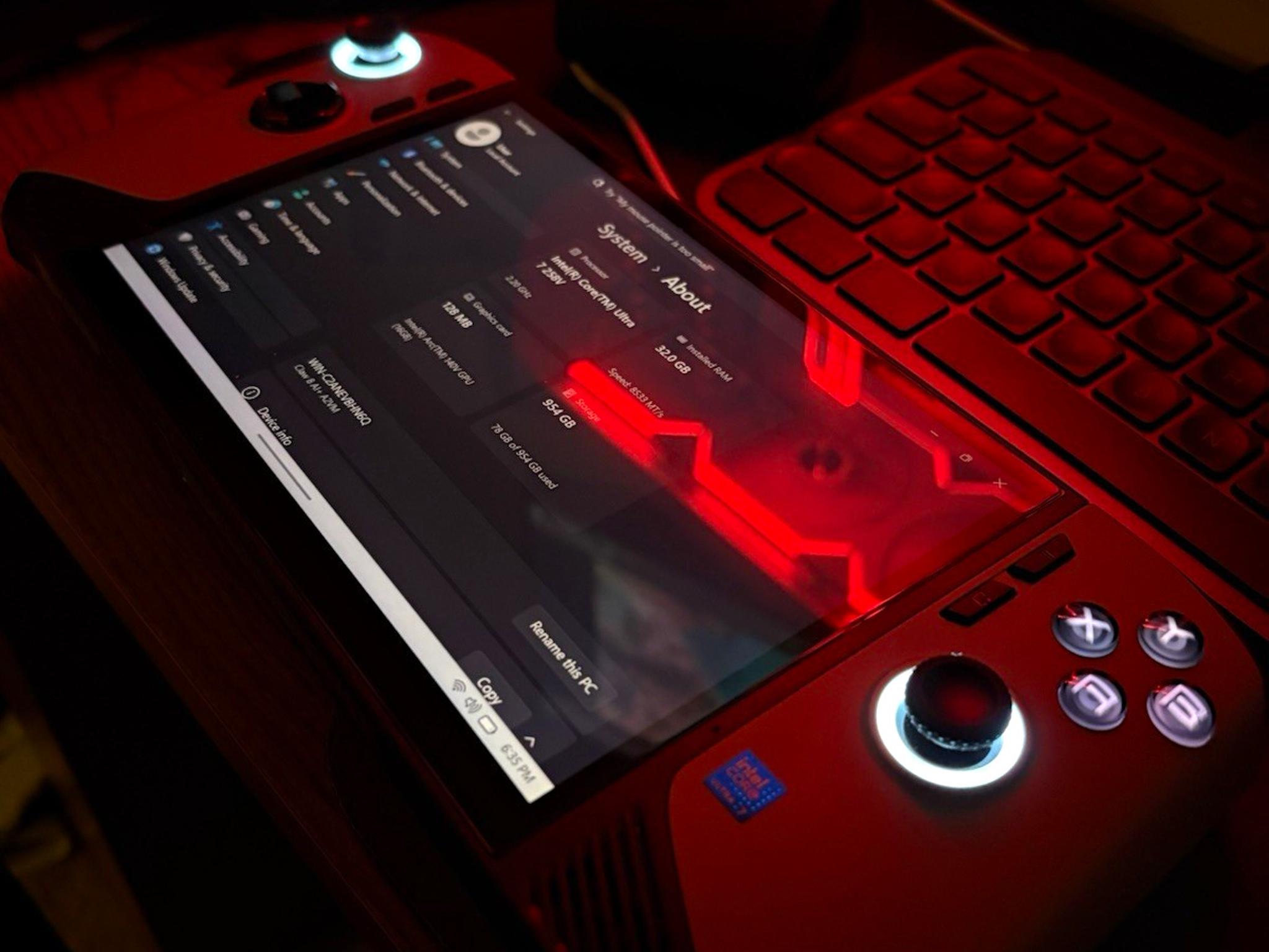 MSI Claw 8 AI+ A2VM 1TB Handheld System w/ JSAUX docking station - 1920x1200 res