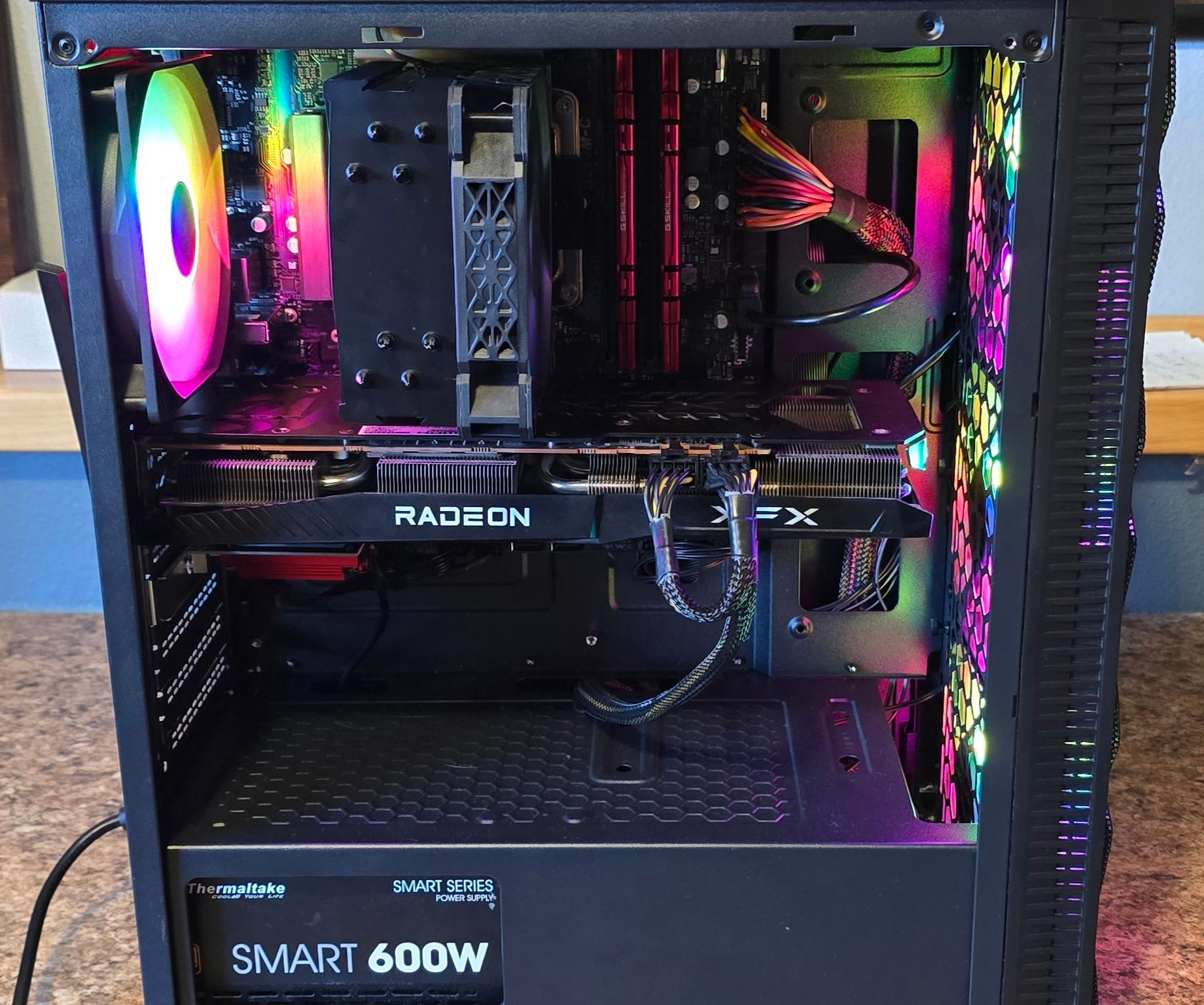 i3-13100 + rx 6700 entry pc build